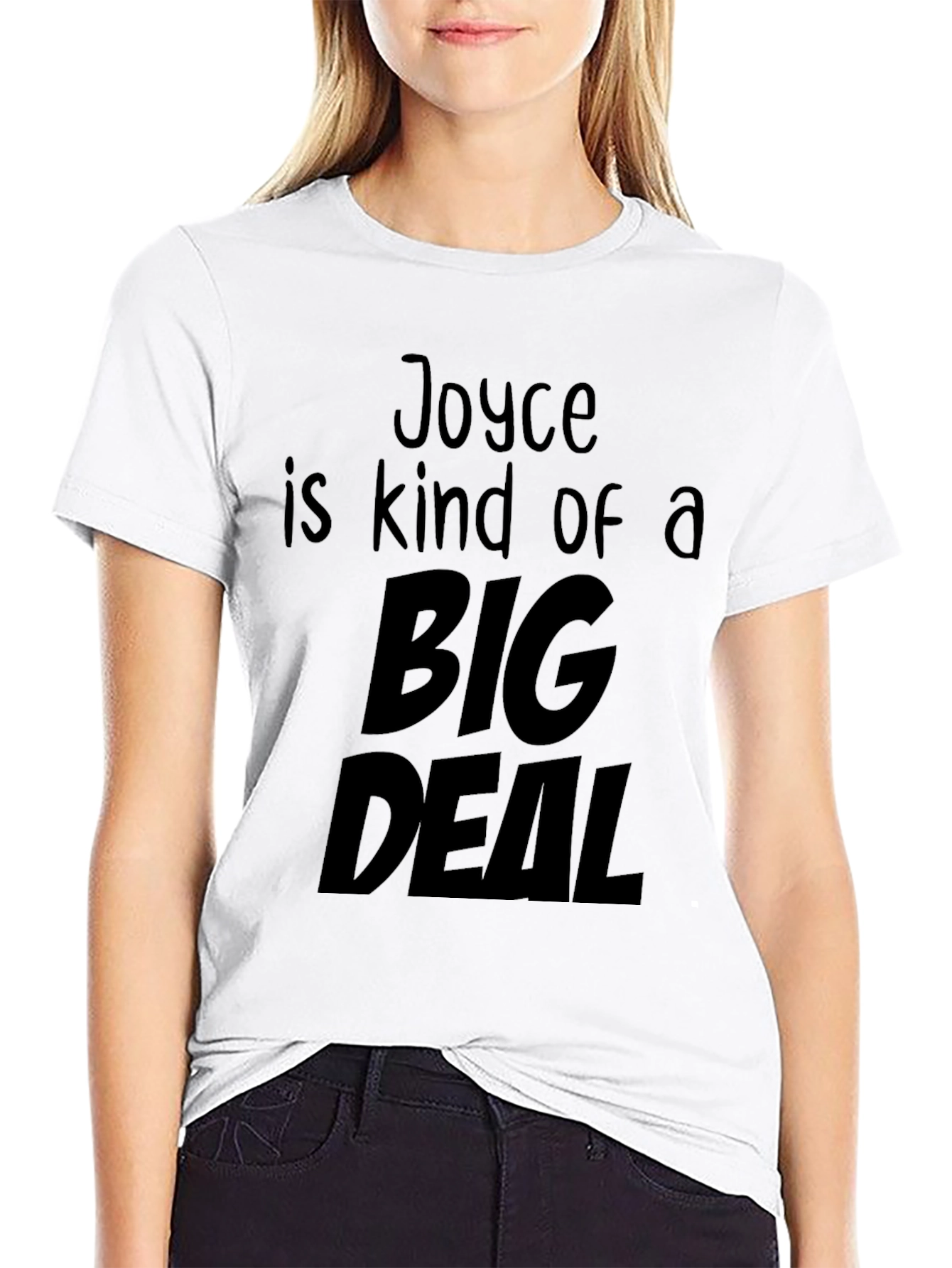 Joyce is a Big Deal Graphic Tee - Black