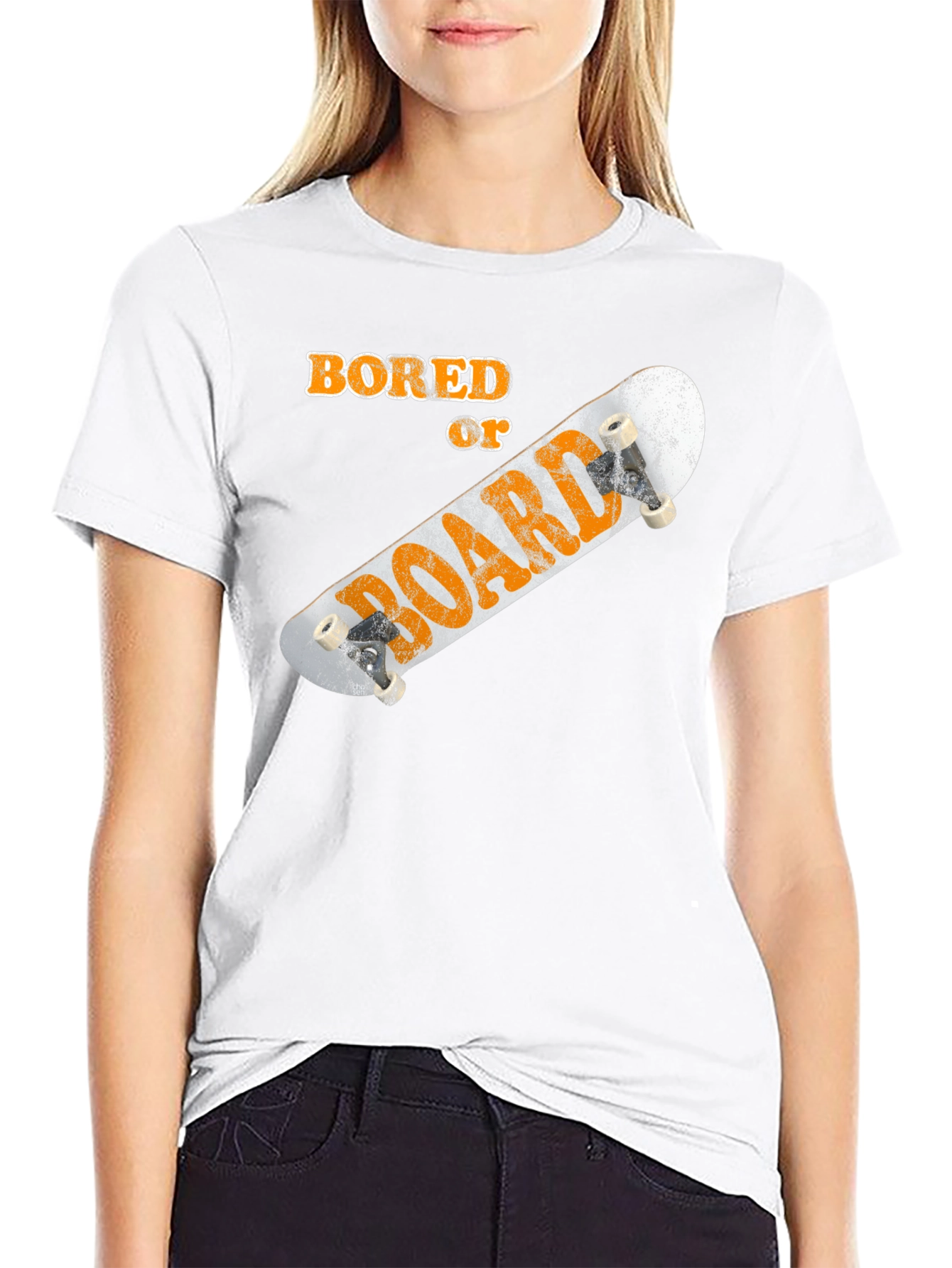 Bored of Boarding Mens Graphic T-Shirt
