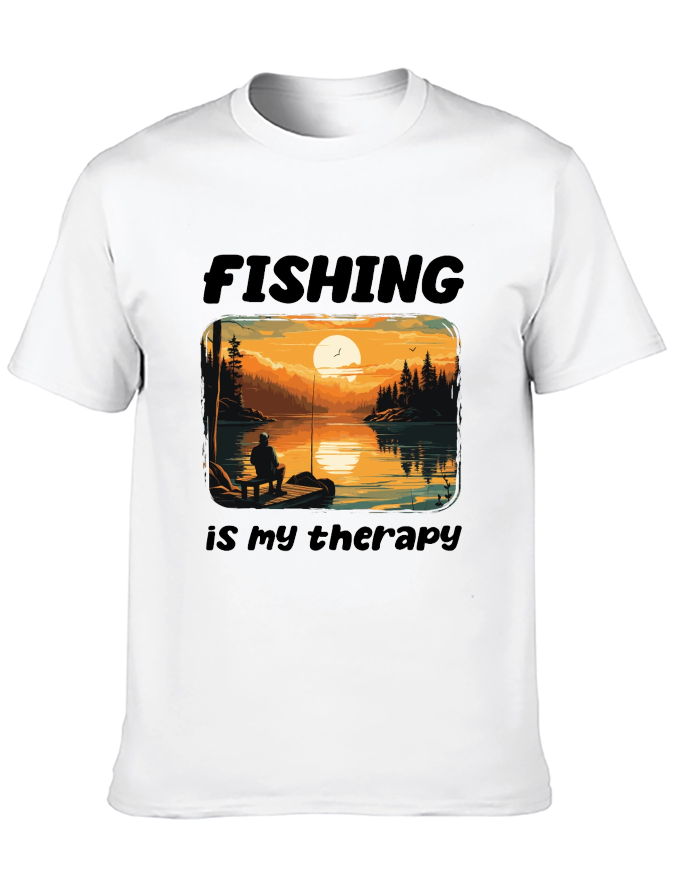 Fishing is my Therapy Graphic T-Shirt