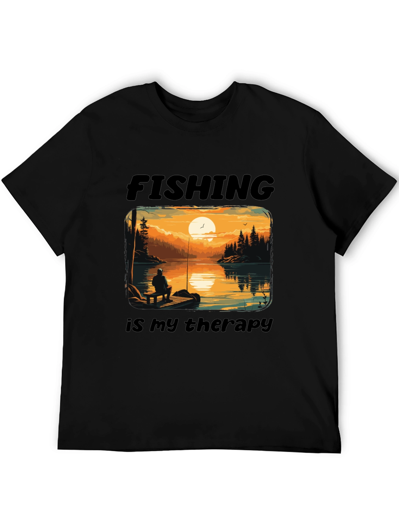 Fishing is my Therapy Graphic T-Shirt