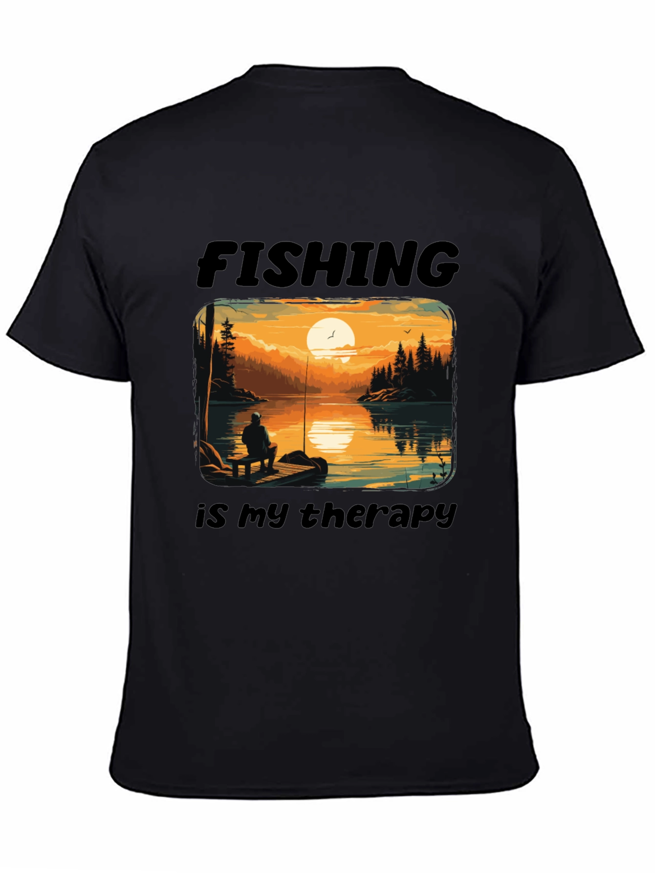 Fishing is my Therapy Graphic T-Shirt