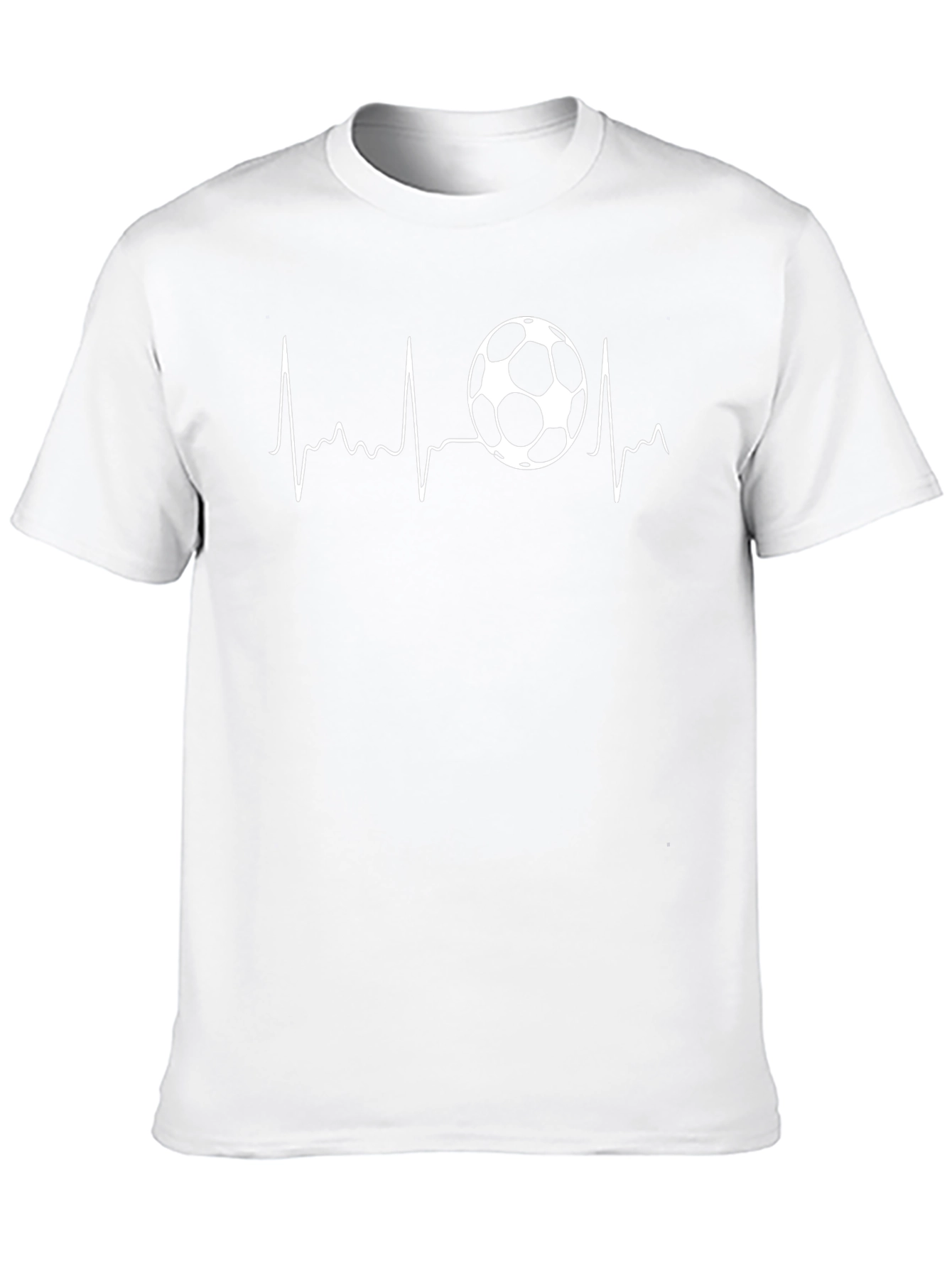 Soccer Heartbeat Graphic Tee - Black