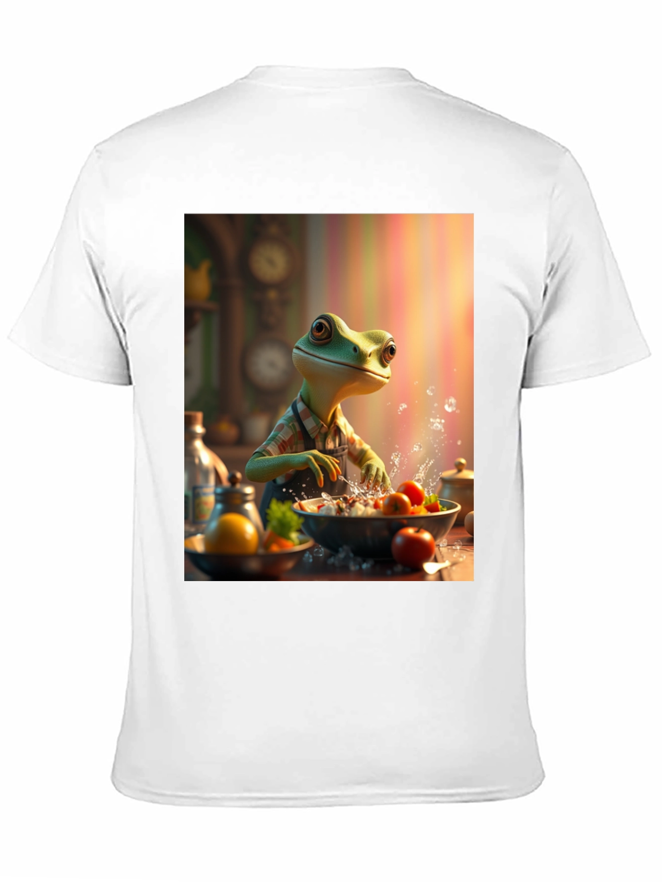 Frog Chef Graphic Tee - Unique Artistic Design