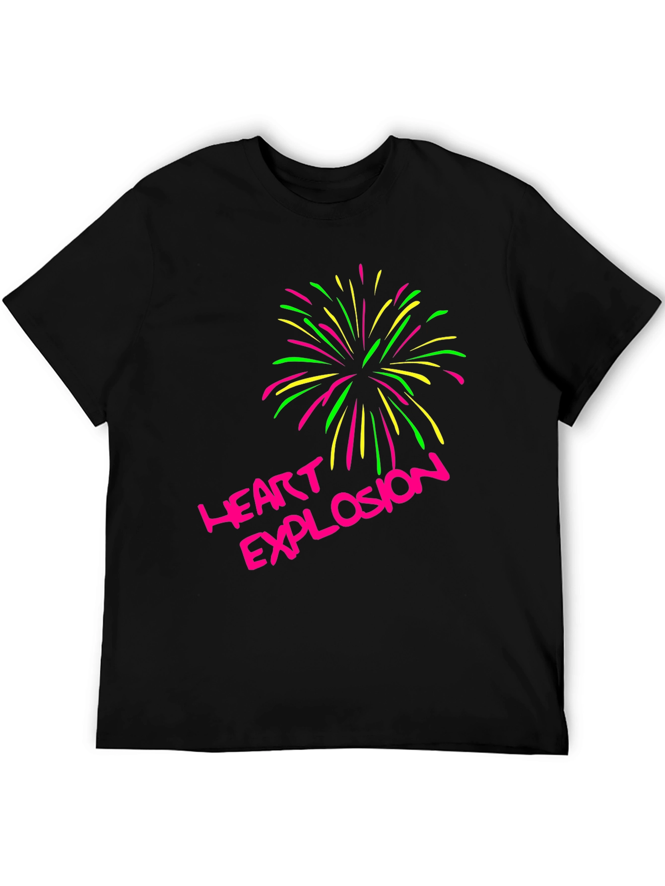 Heart Explosion Graphic T-Shirt
