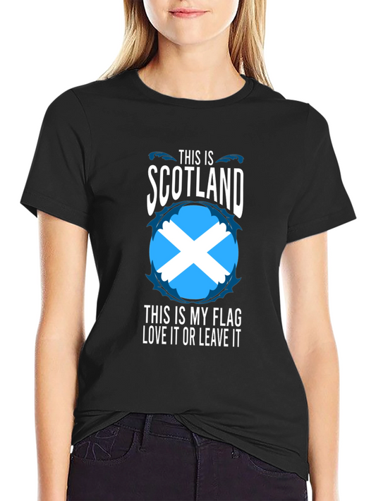 Scotland Flag Graphic Tee - Love It or Leave It