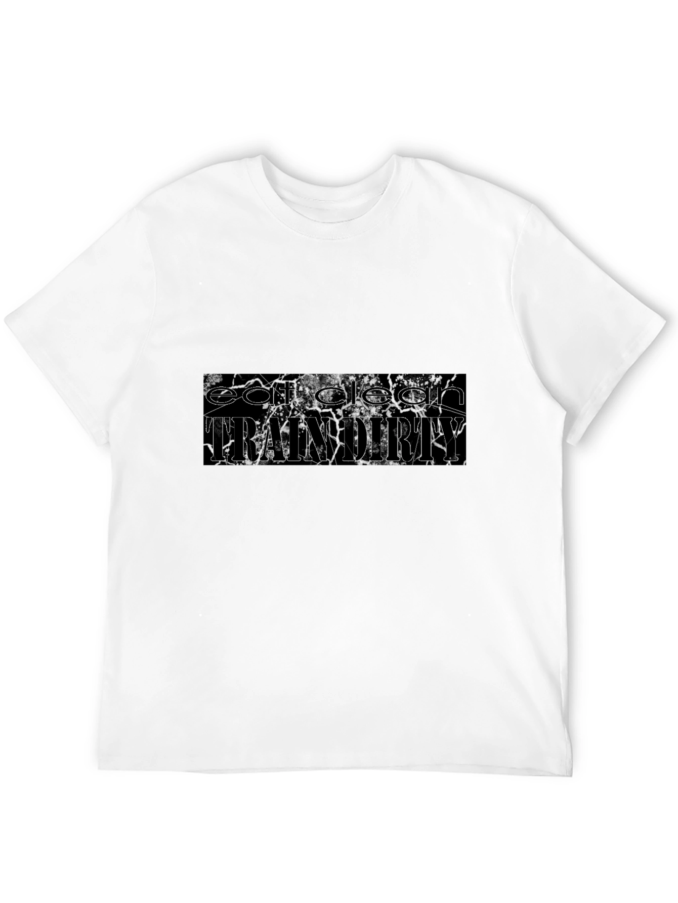 Eat Clean Train Dirty Black T-Shirt