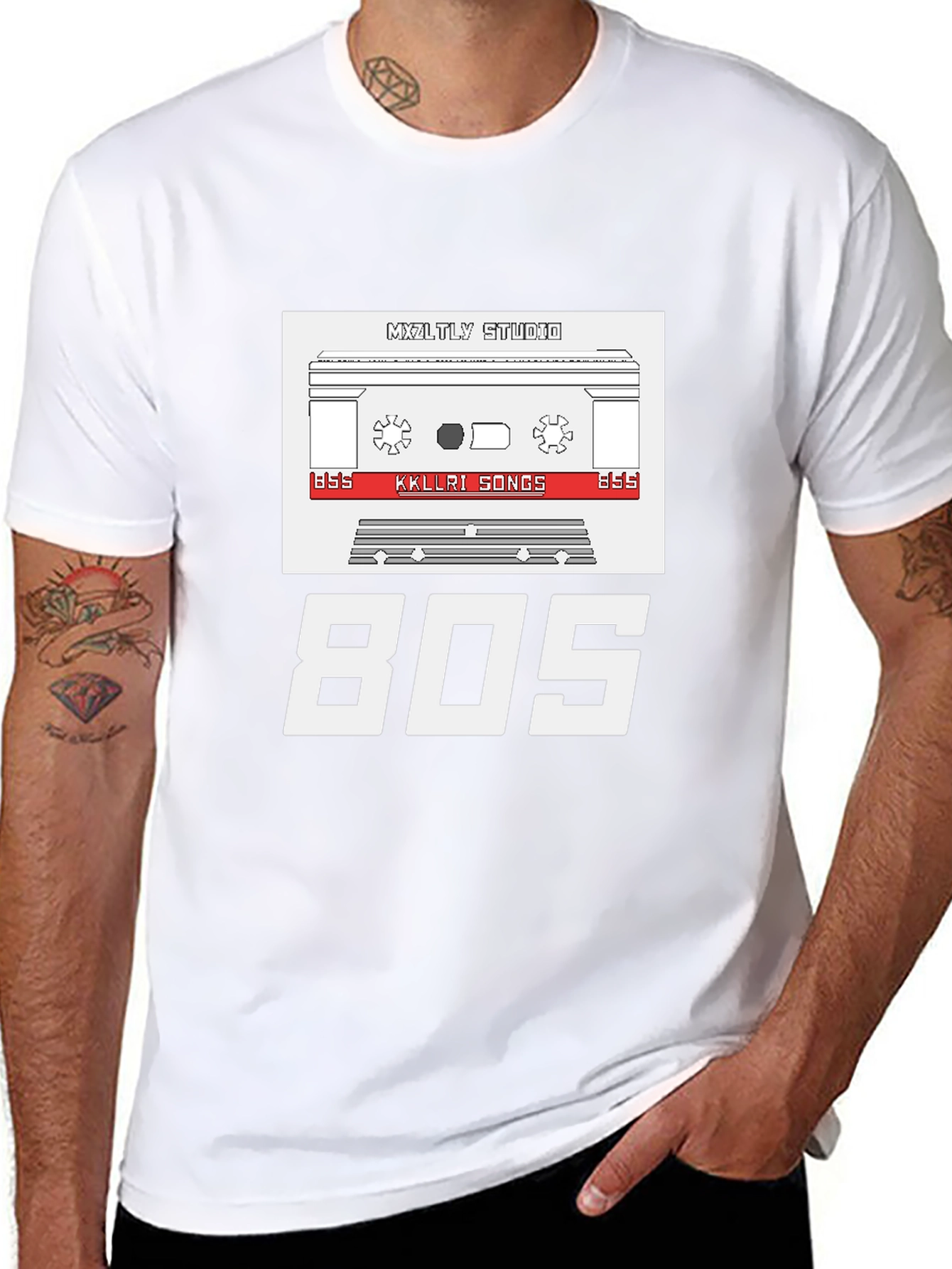 Retro 80s Cassette Tape Graphic T-Shirt