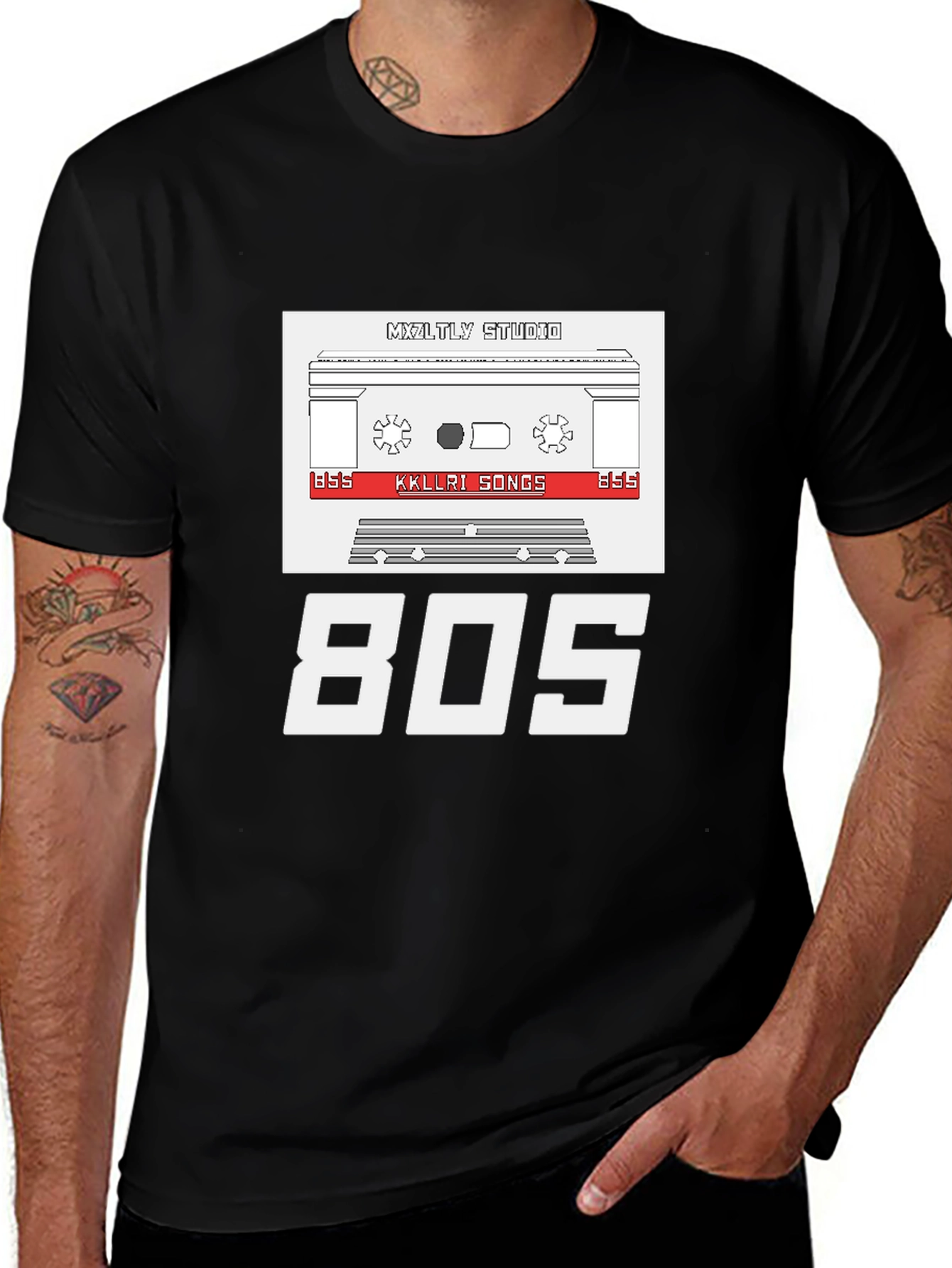 Retro 80s Cassette Tape Graphic T-Shirt