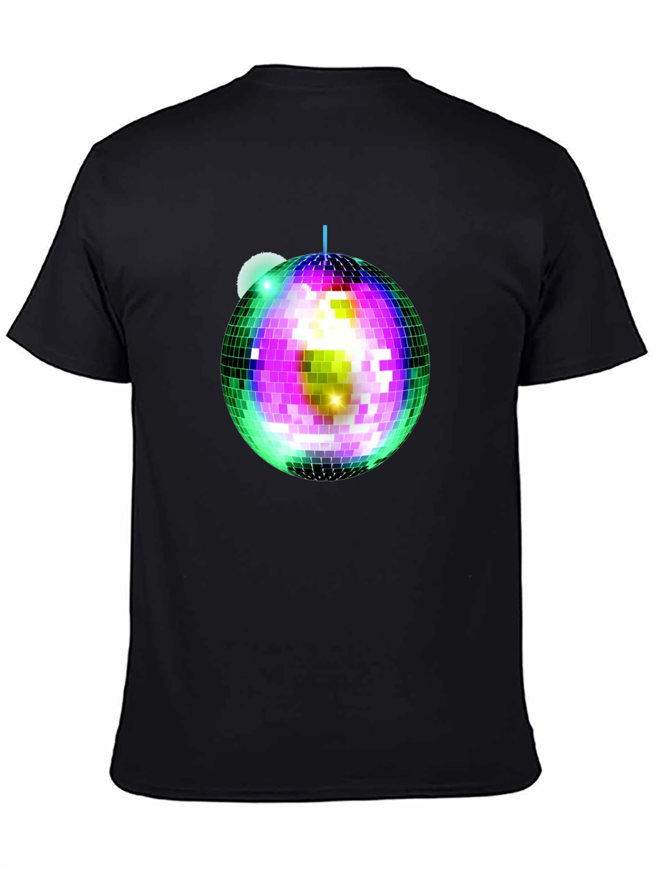 Disco Ball Graphic T-Shirt - Stylish Party Tee