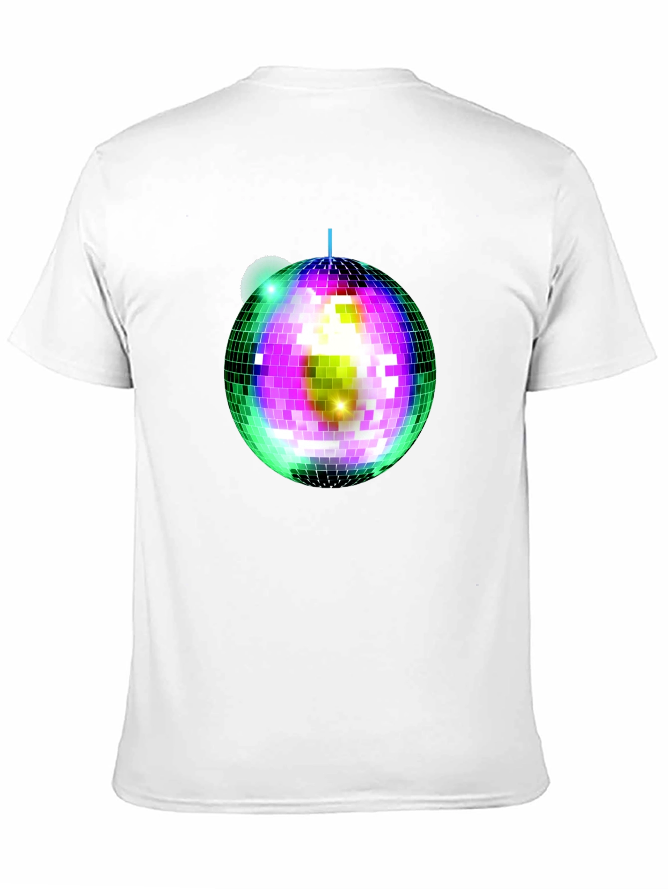 Disco Ball Graphic T-Shirt - Stylish Party Tee