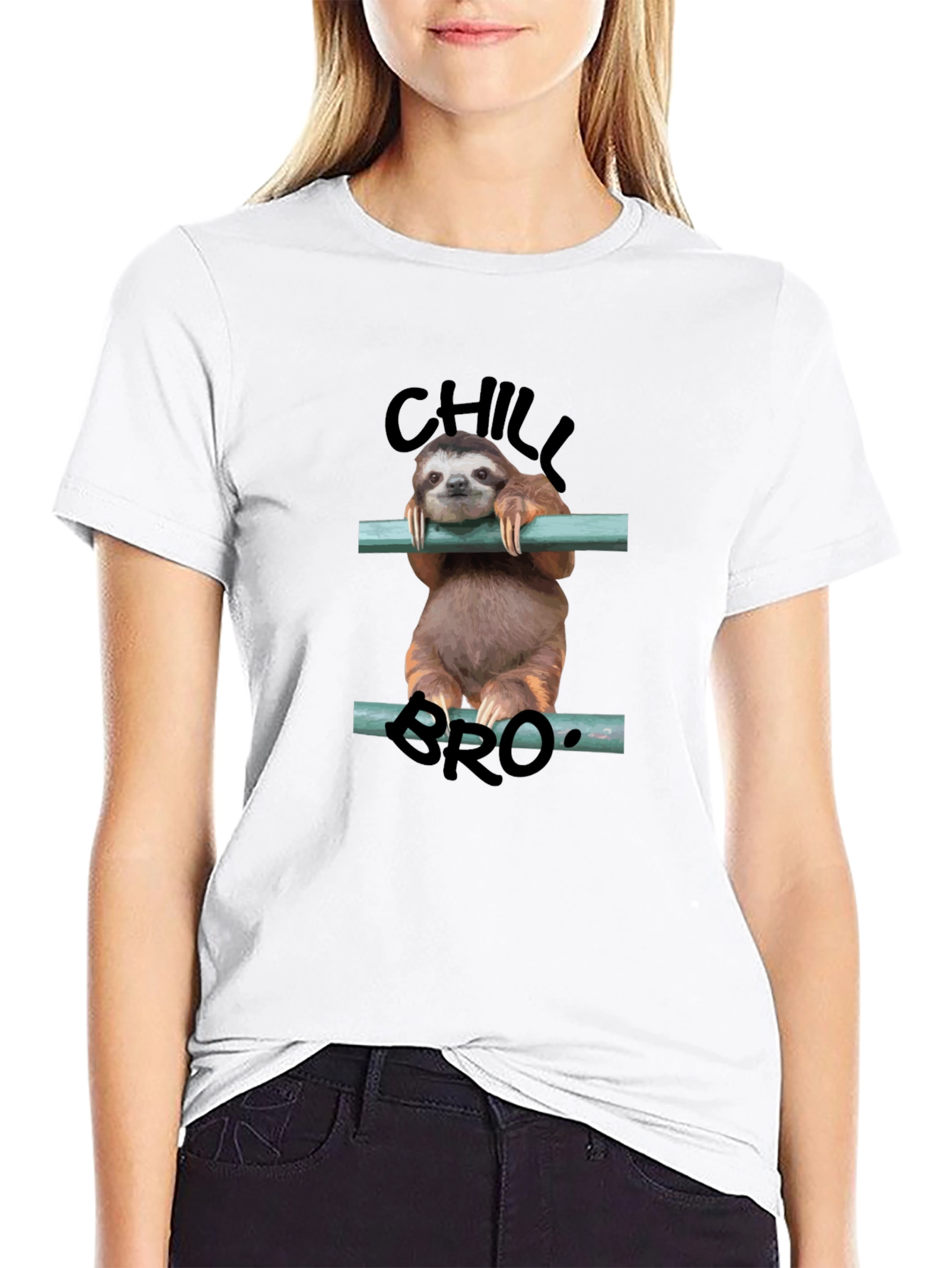 Chill Bro Sloth Graphic Tee - Relaxed Fit