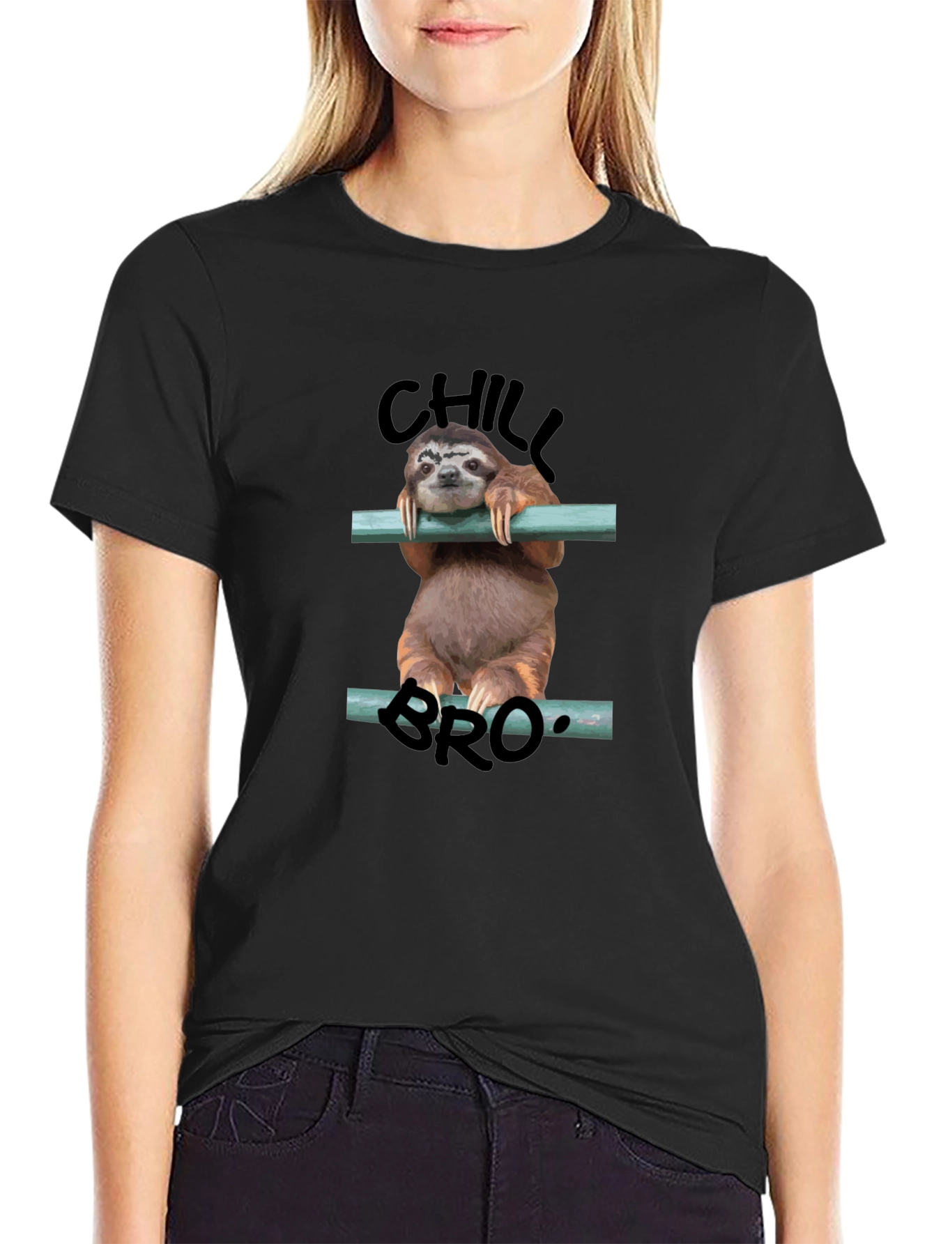 Chill Bro Sloth Graphic Tee - Relaxed Fit