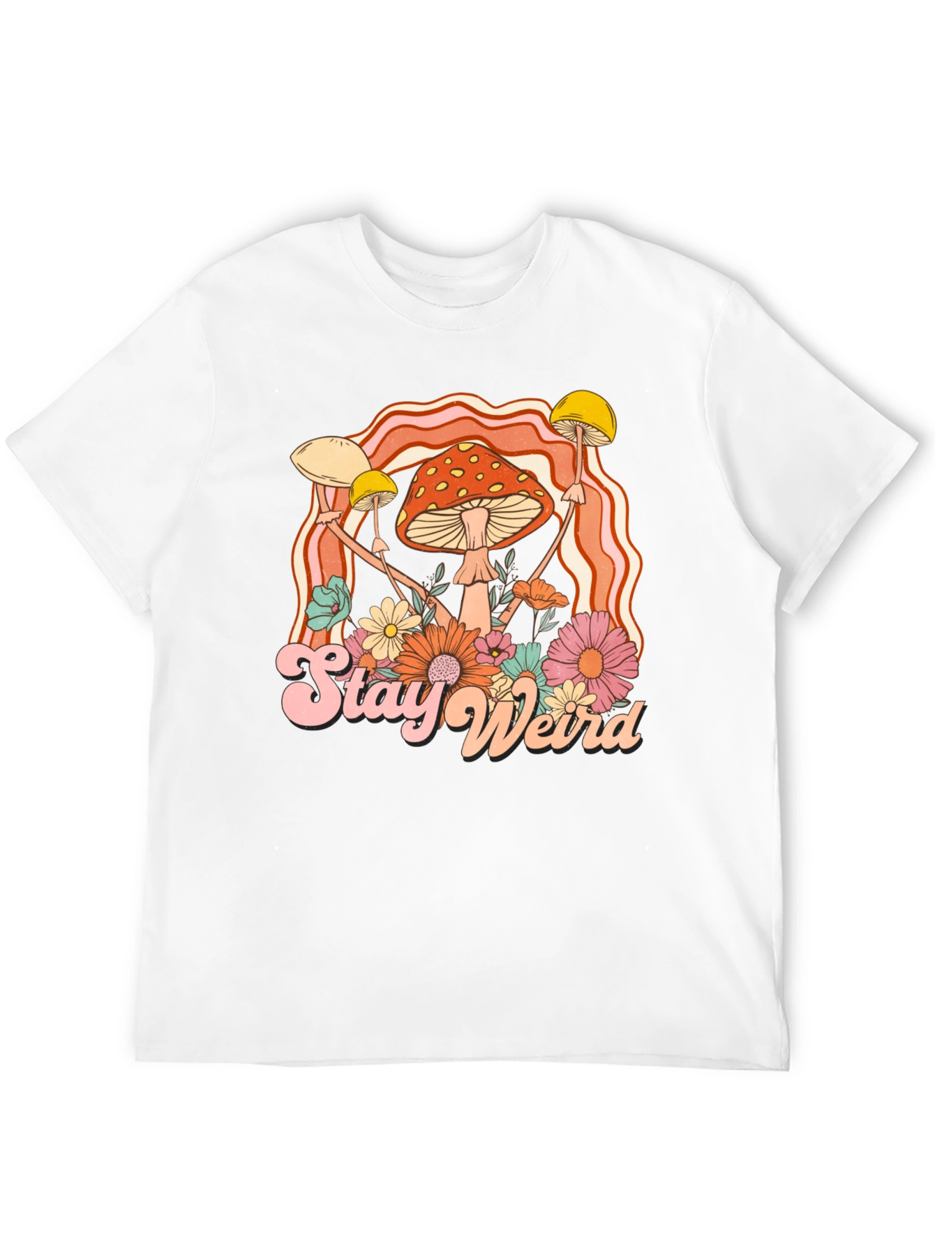 Stay Weird Mushroom Graphic Tee