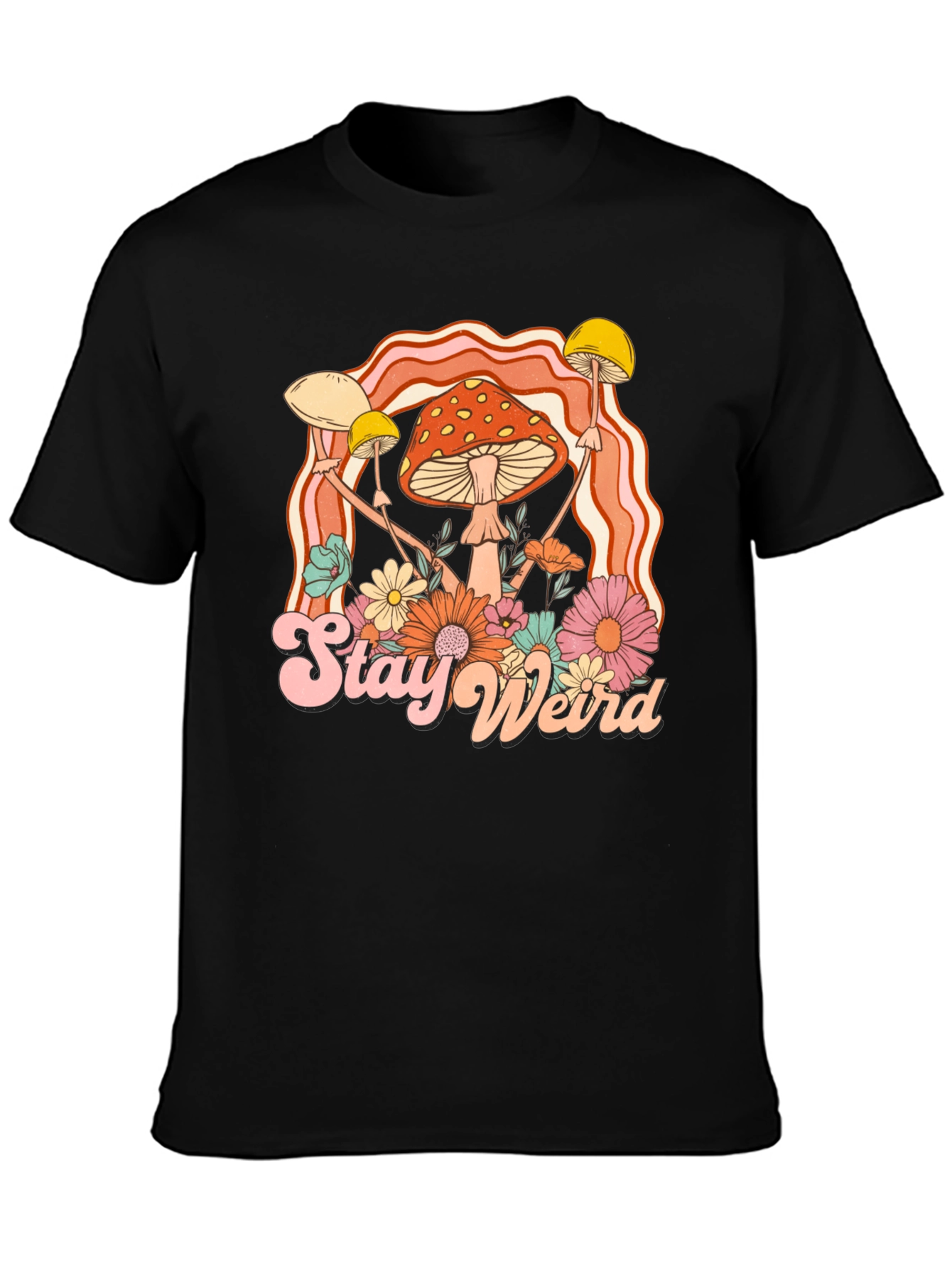 Stay Weird Mushroom Graphic Tee