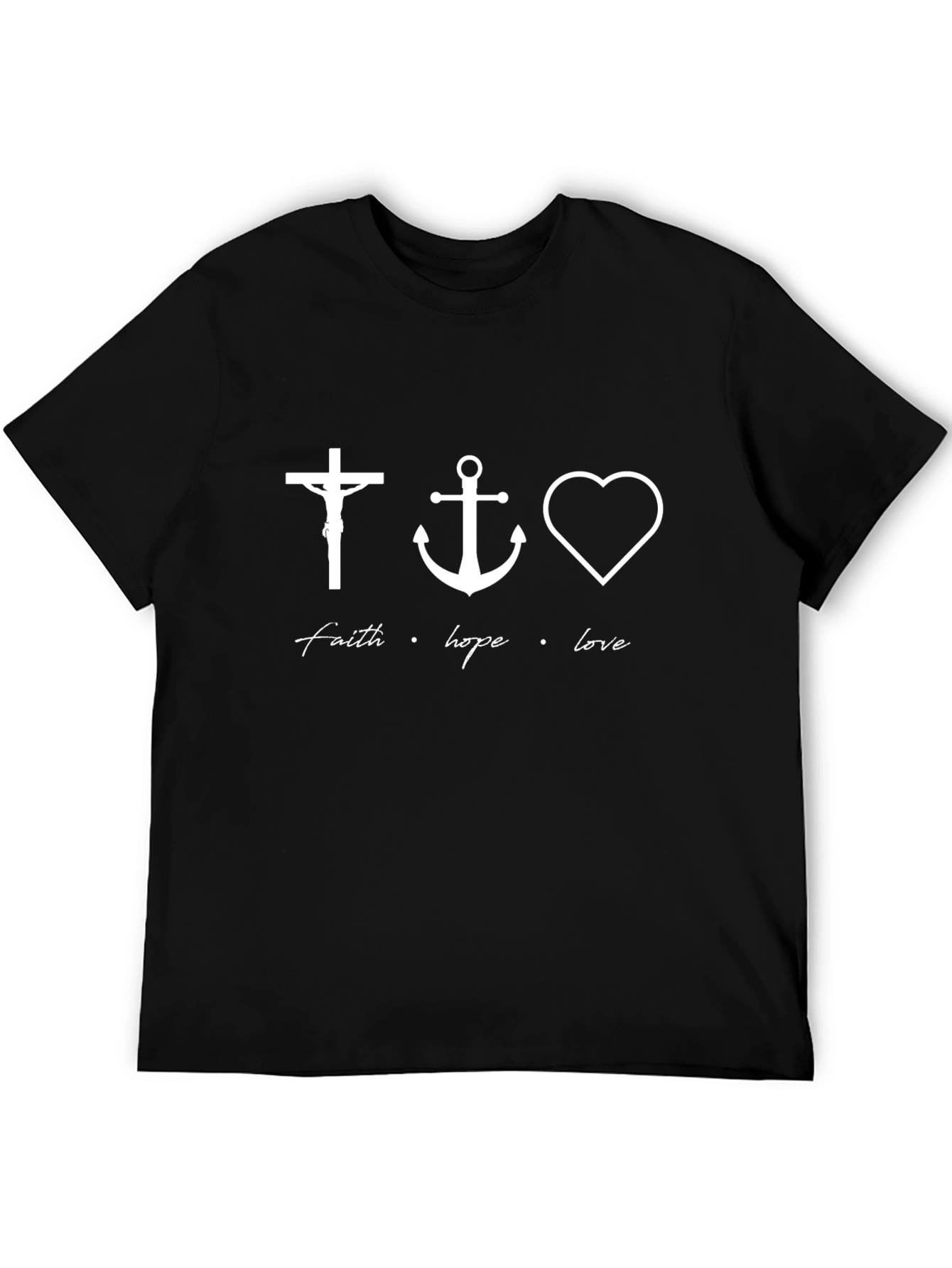 Faith Hope Love Graphic Tee - Christian T-Shirt