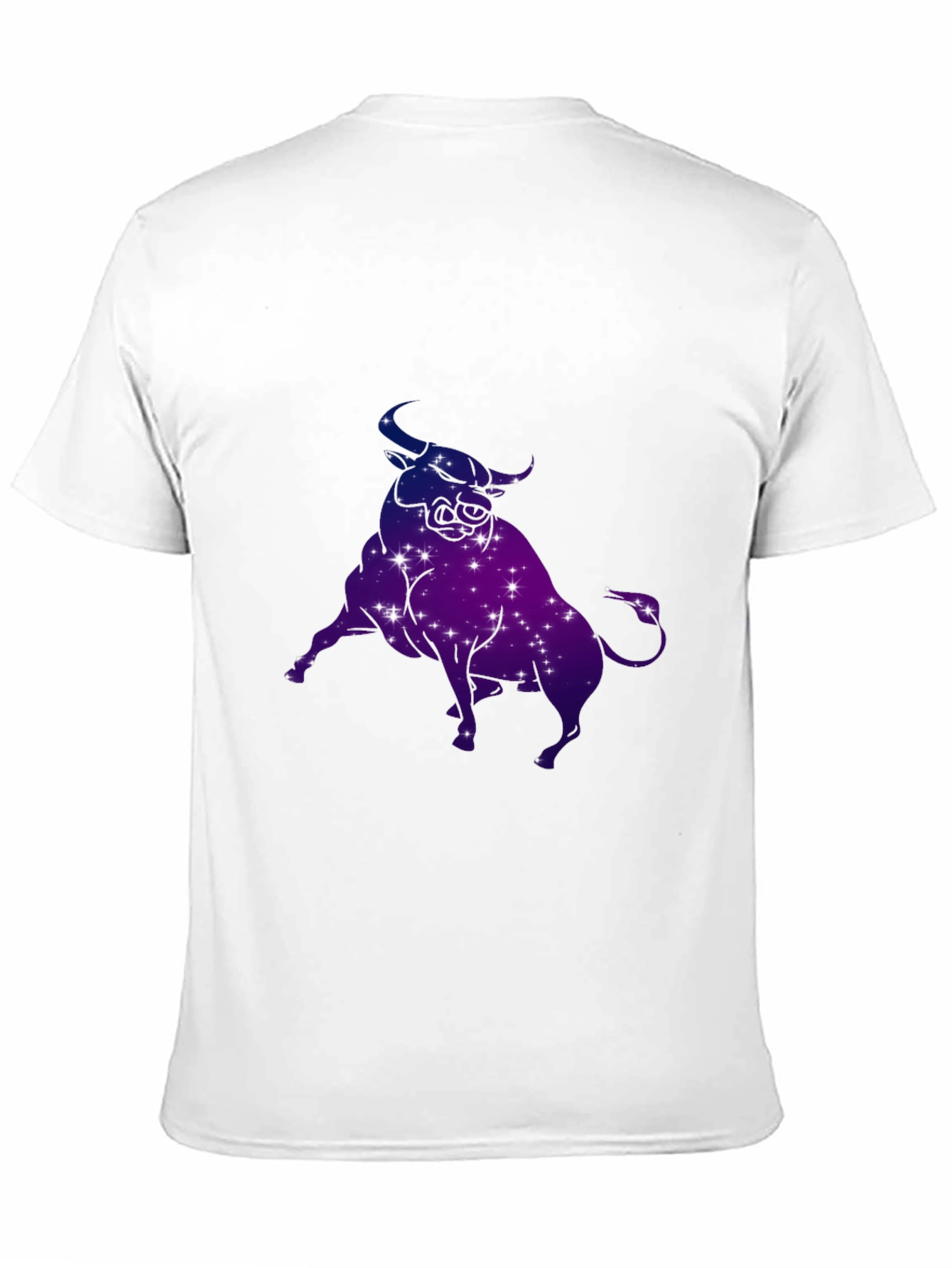 Taurus Zodiac Constellation Graphic Tee - Black