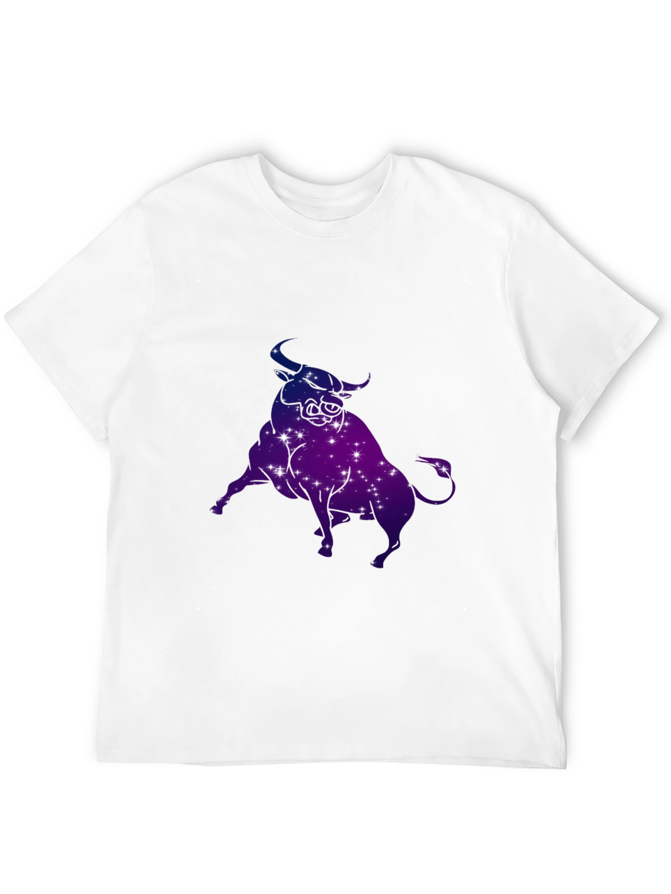 Taurus Zodiac Constellation Graphic Tee - Black