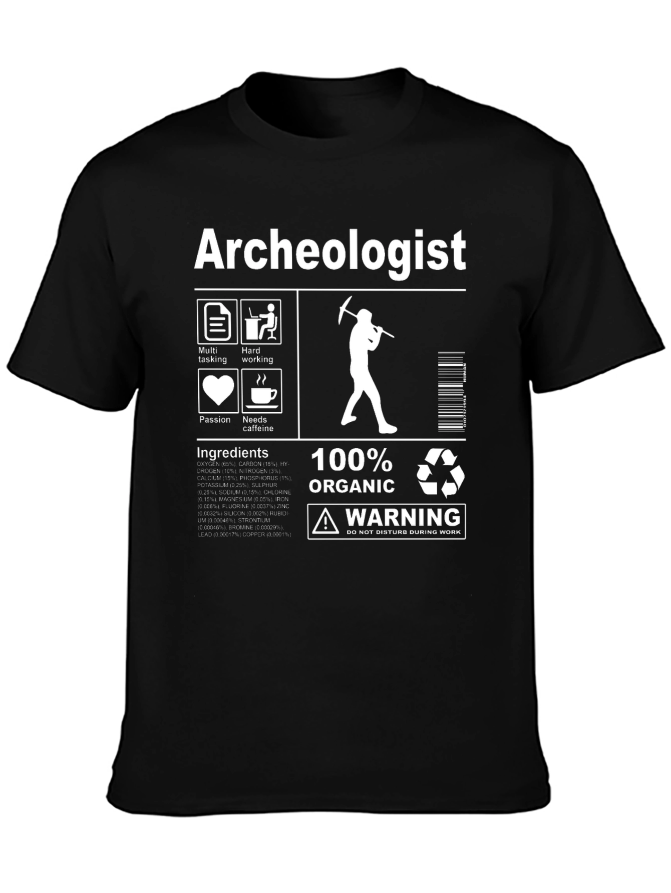 Archeologist 100% Organic T-Shirt