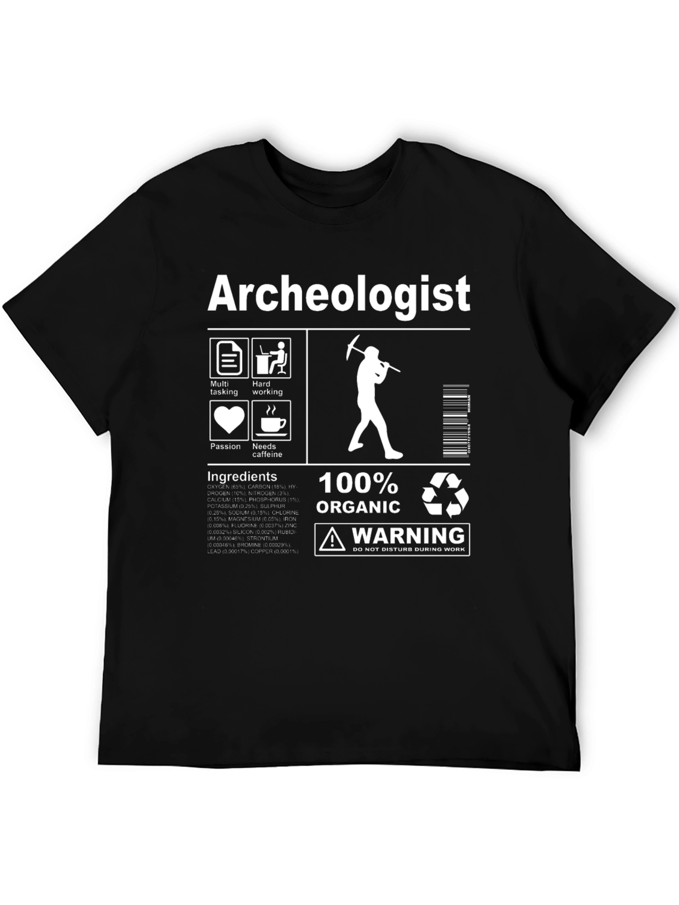 Archeologist 100% Organic T-Shirt