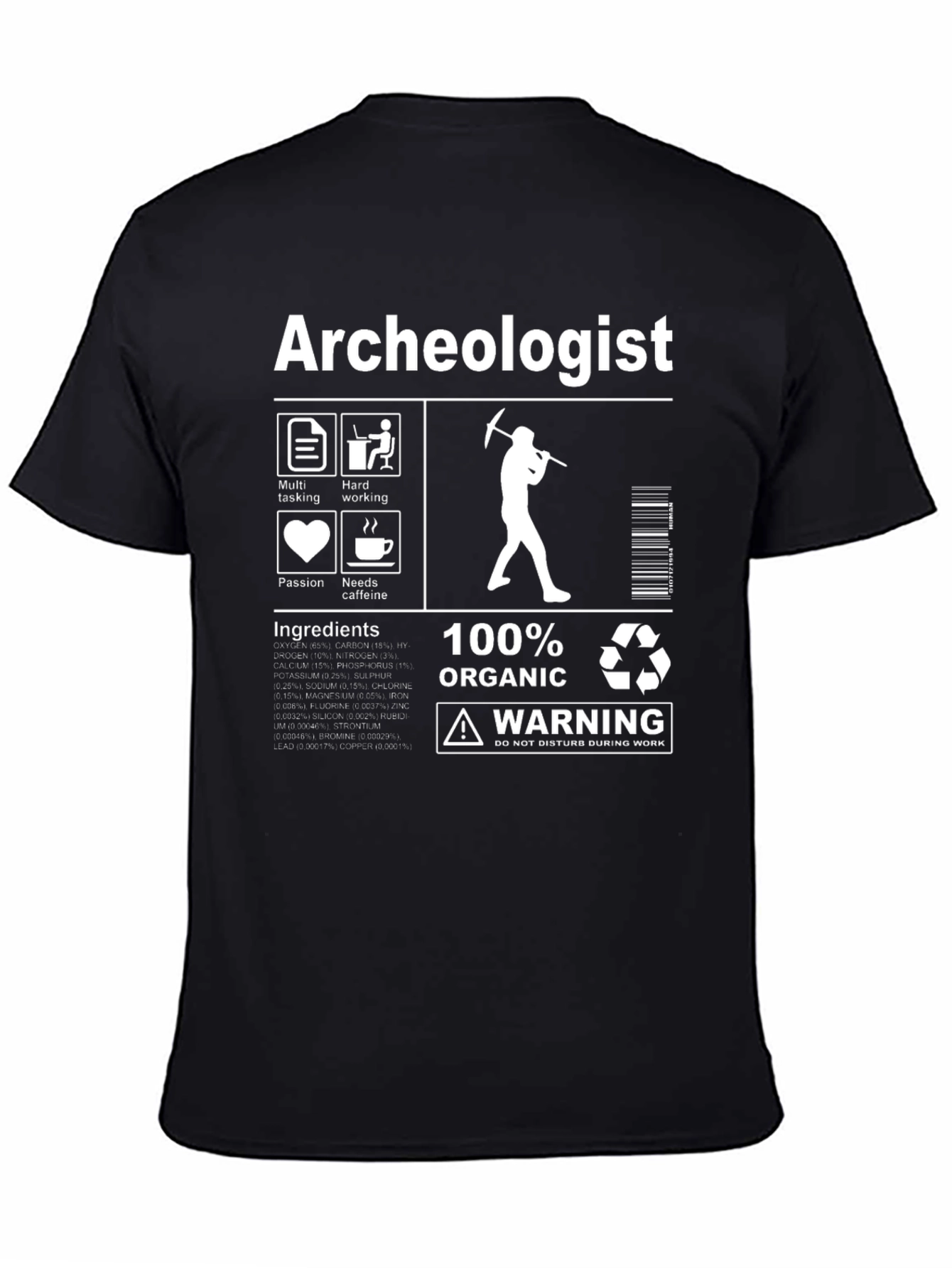 Archeologist 100% Organic T-Shirt