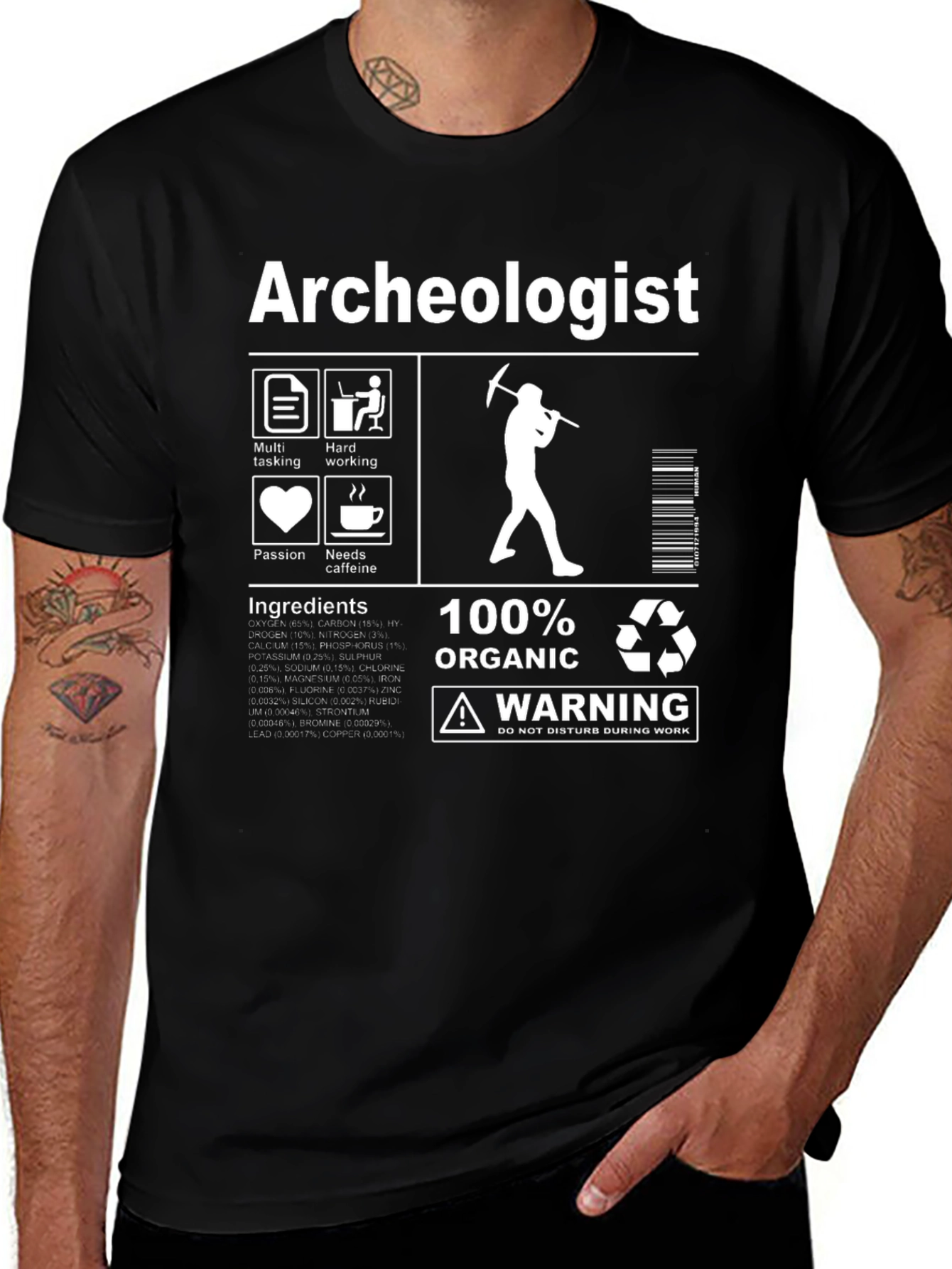 Archeologist 100% Organic T-Shirt