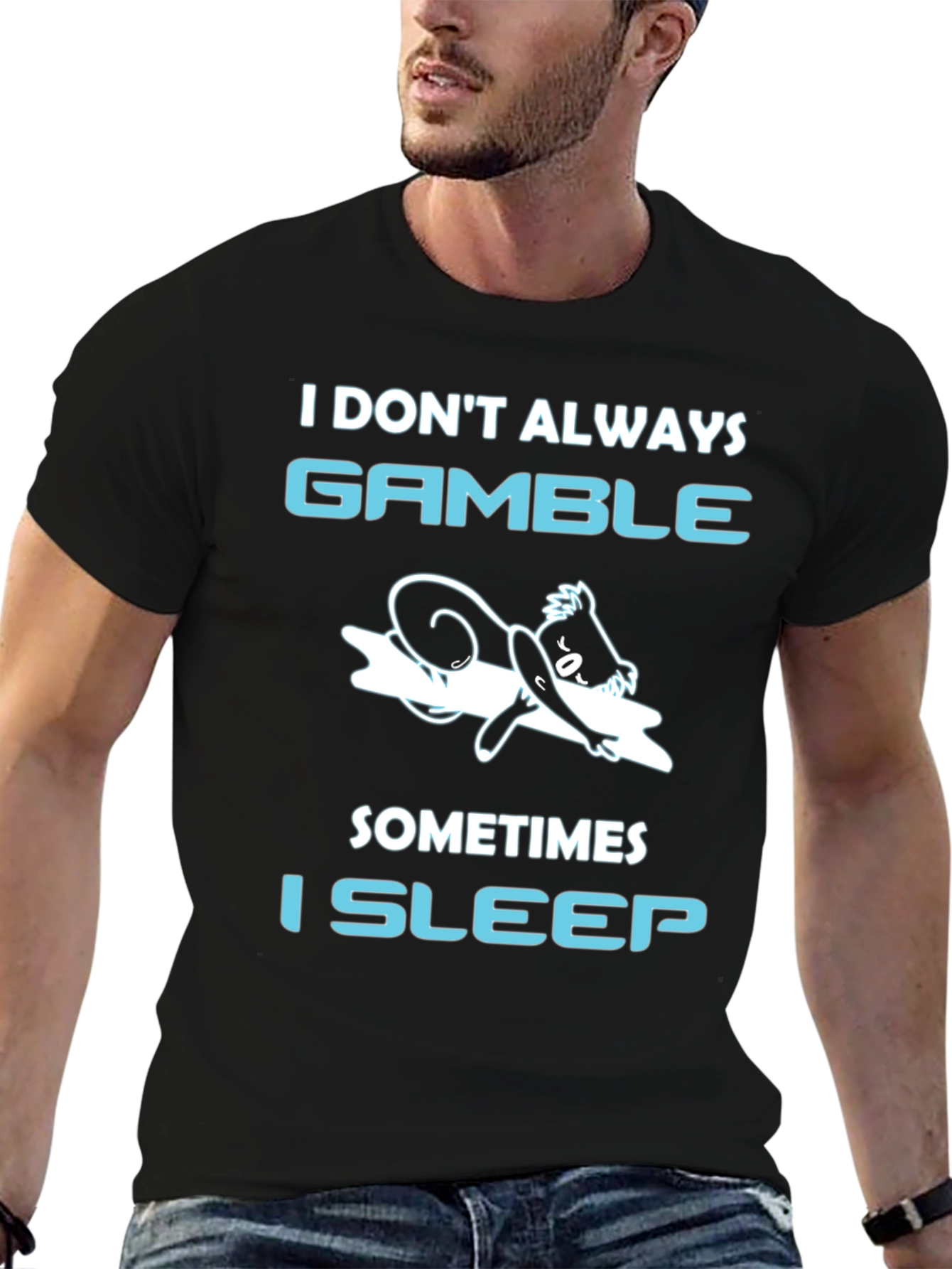 Gamble Sleep T-Shirt Funny Gambling Tee
