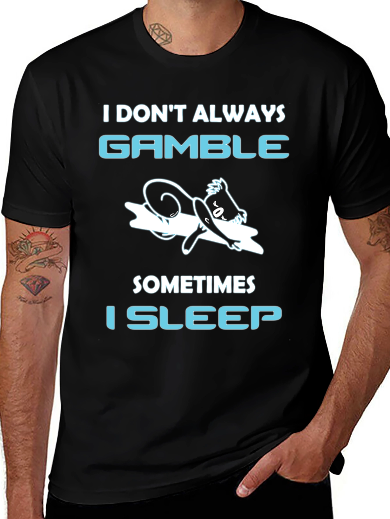 Gamble Sleep T-Shirt Funny Gambling Tee
