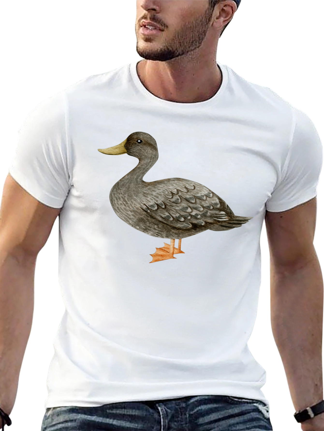 Duck Graphic T-Shirt - Casual Black Tee