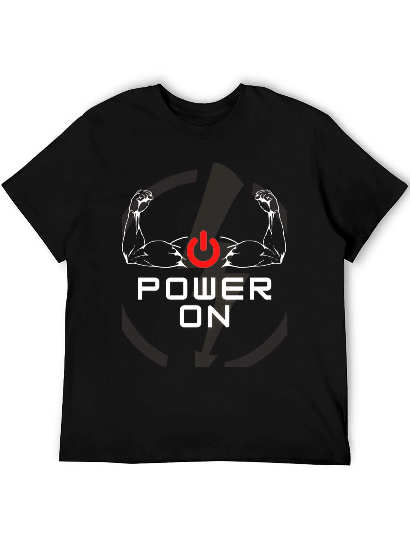 Power On Graphic Tee - Gym Motivation Shirt