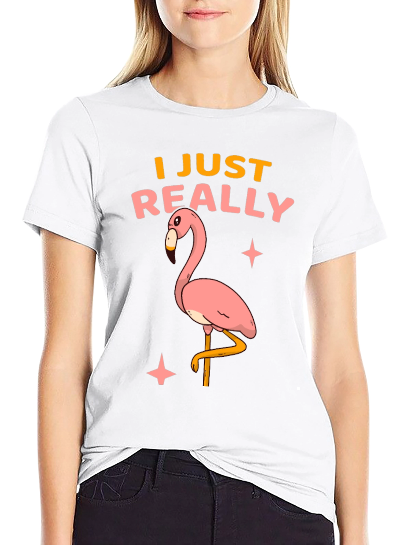 Flamingo Graphic T-Shirt - I Just Really Like Flamingos