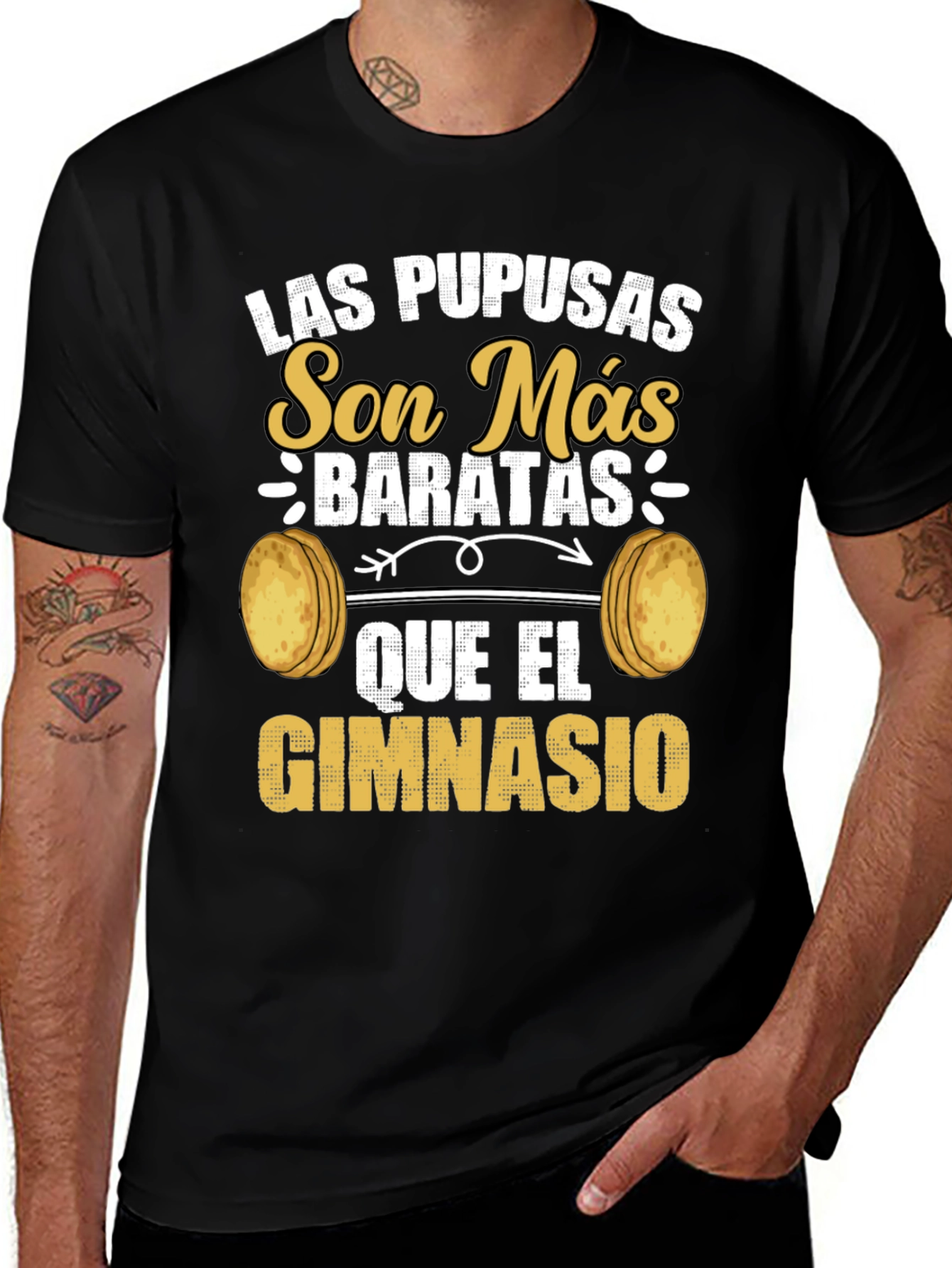 Funny Las Pupusas Gym T-Shirt
