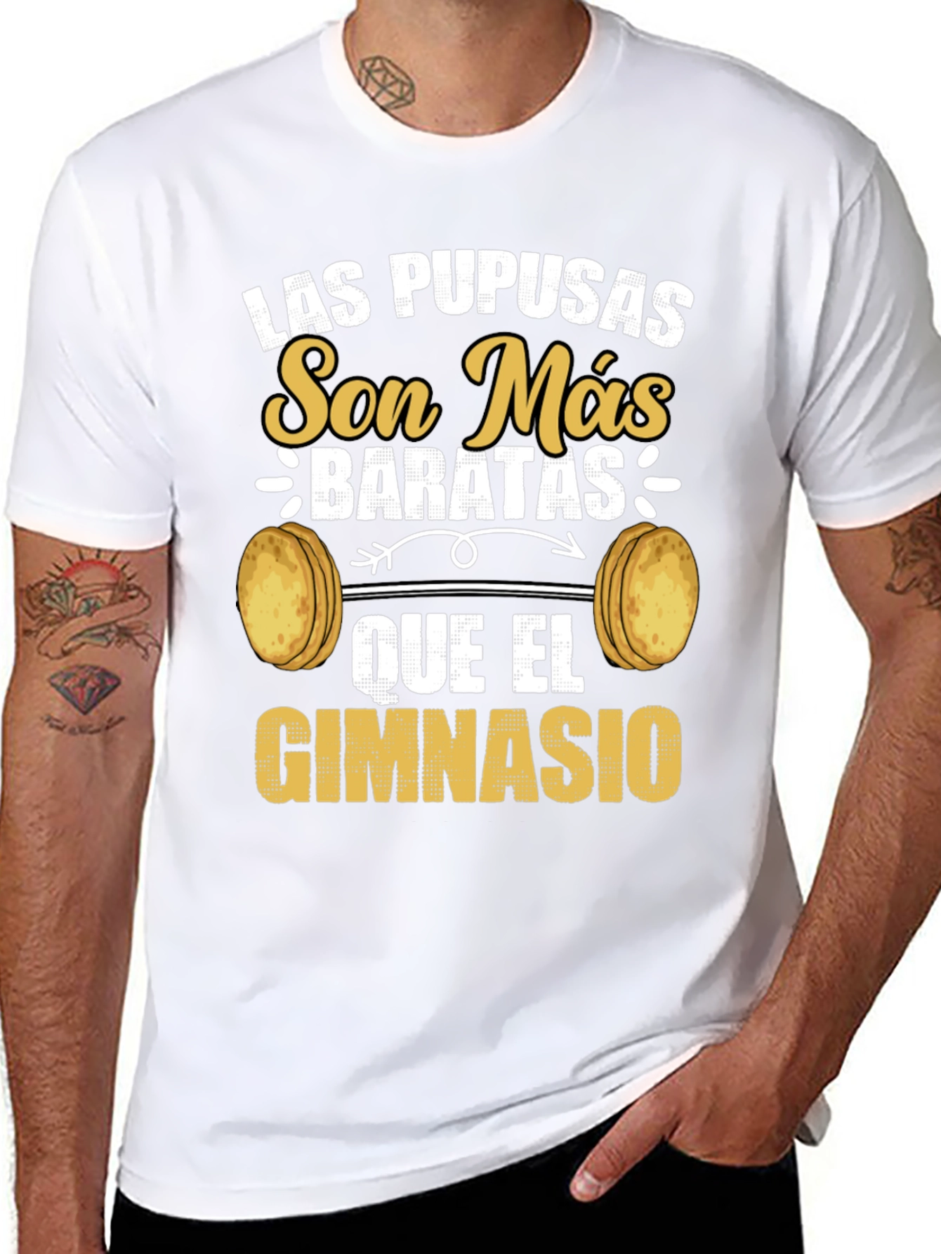 Funny Las Pupusas Gym T-Shirt
