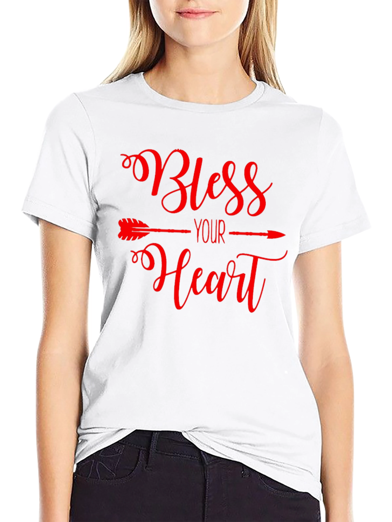 Bless Your Heart Graphic Tee - Black