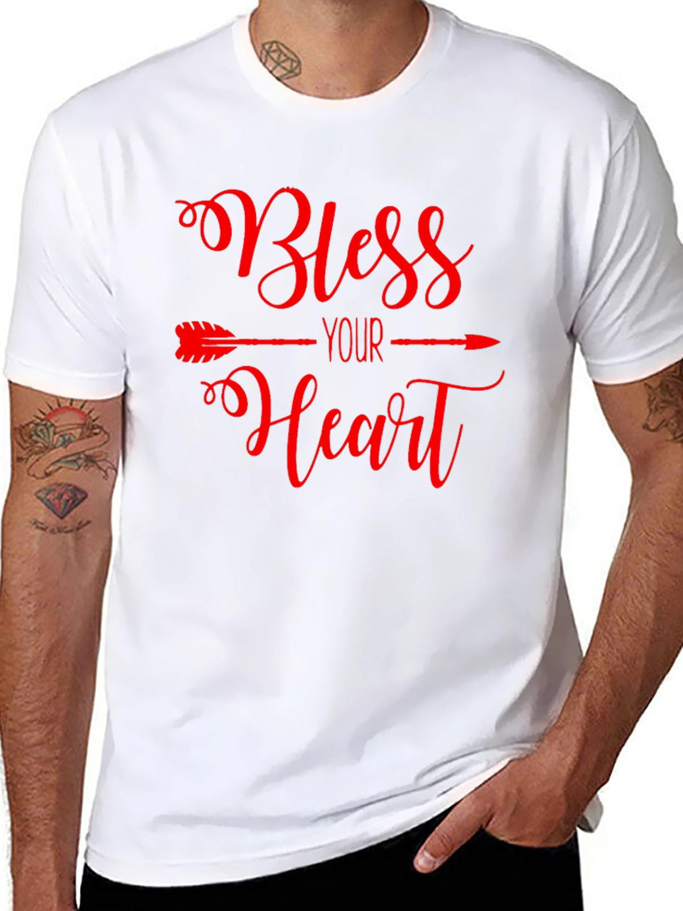 Bless Your Heart Graphic Tee - Black