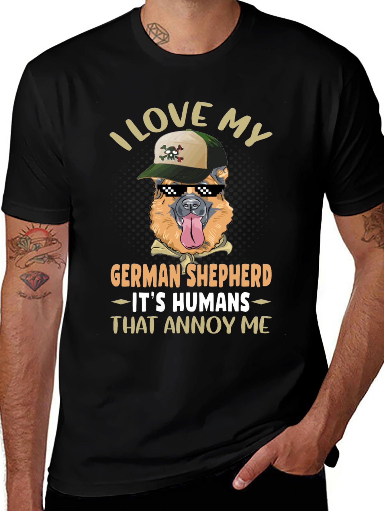 I Love My German Shepherd T-Shirt