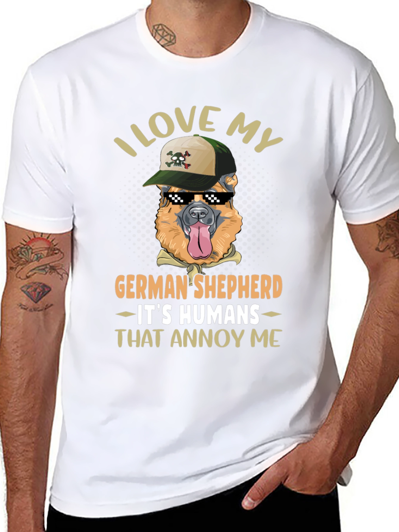I Love My German Shepherd T-Shirt
