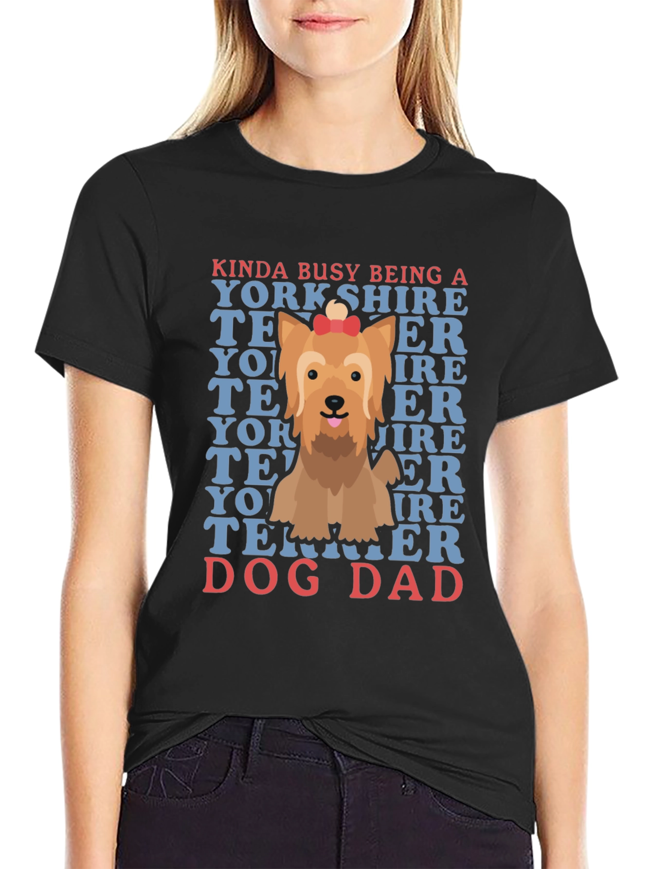 Dog Dad Yorkshire Terrier Graphic T-Shirt