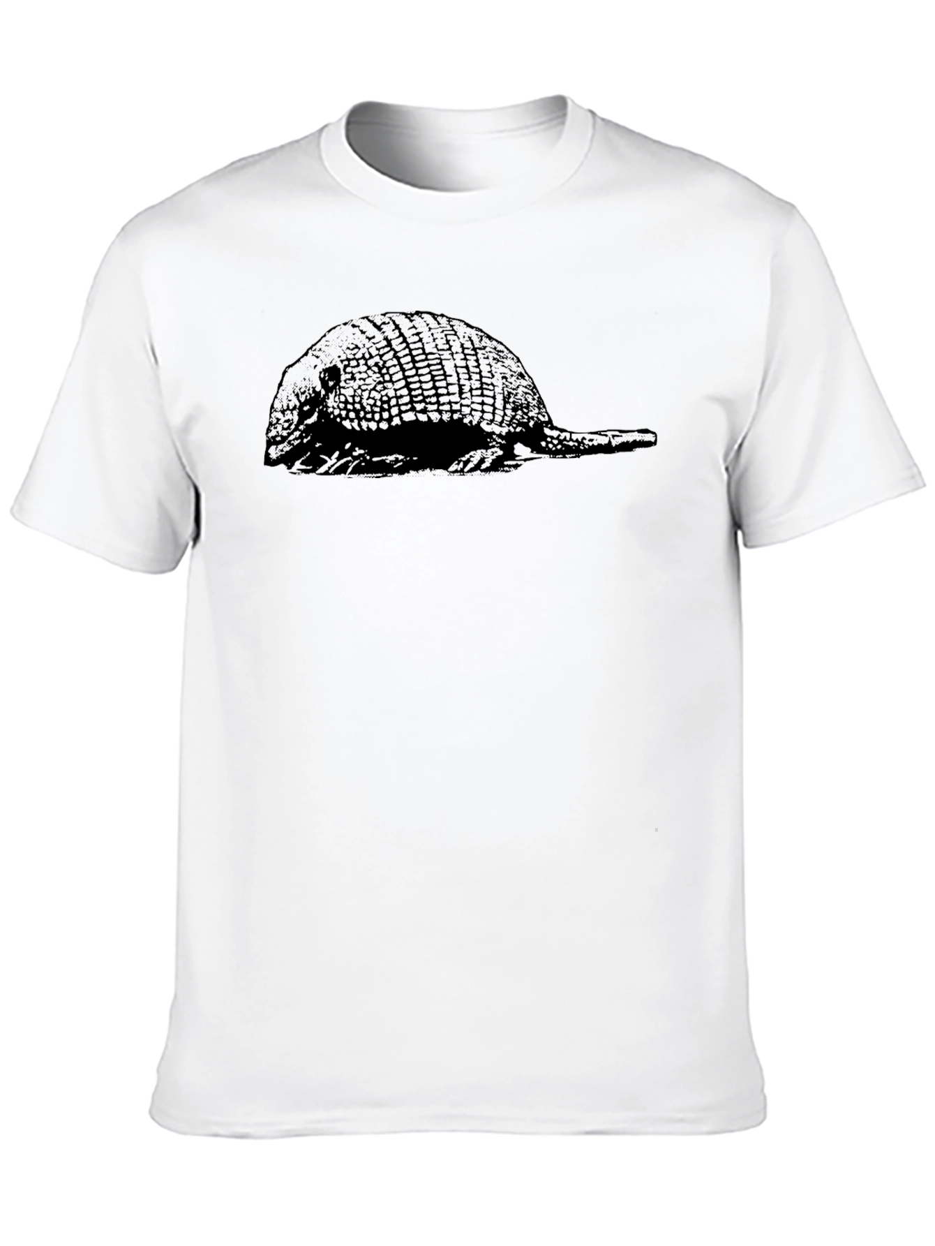 Armadillo Graphic Tee - Black Crew Neck T-Shirt