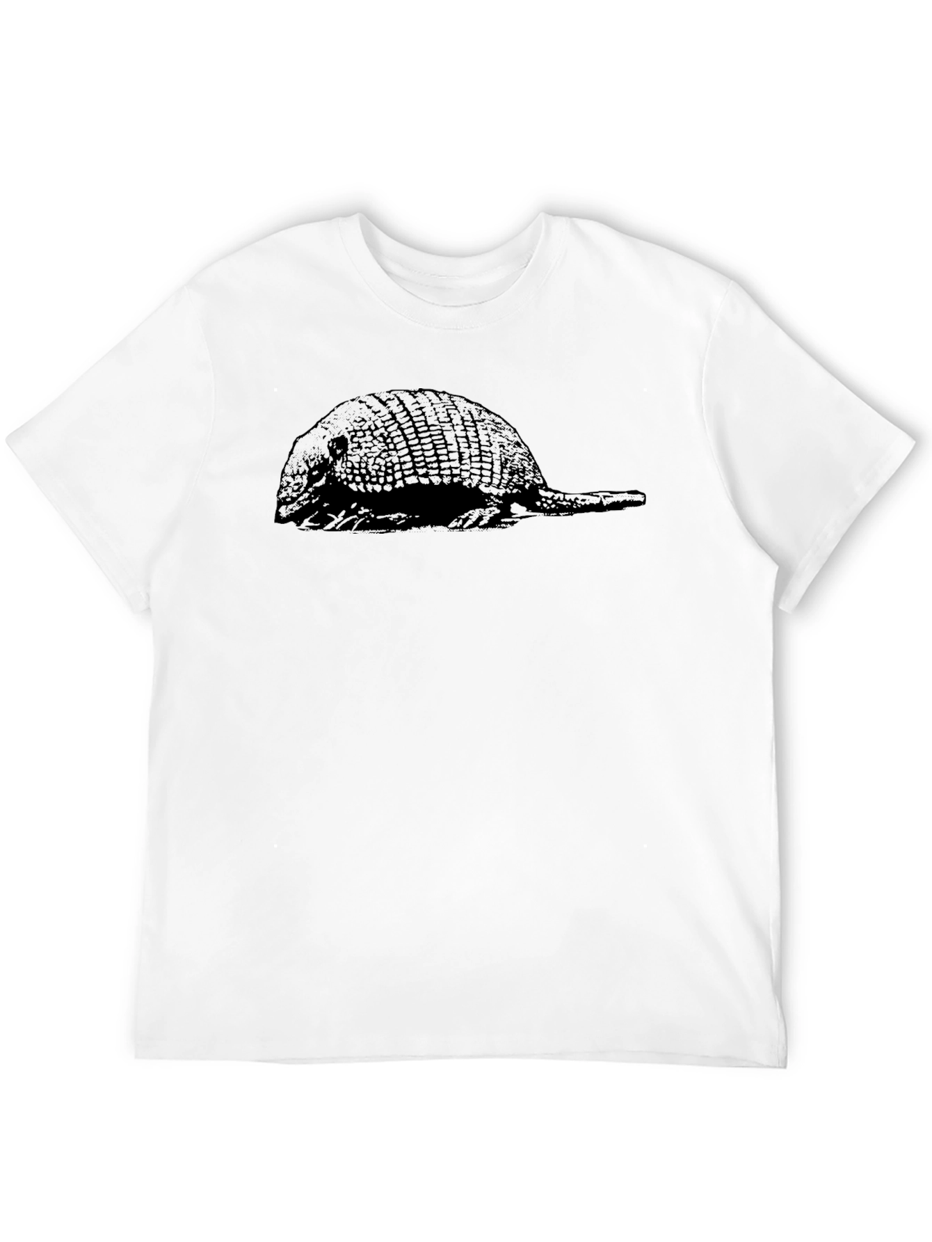 Armadillo Graphic Tee - Black Crew Neck T-Shirt