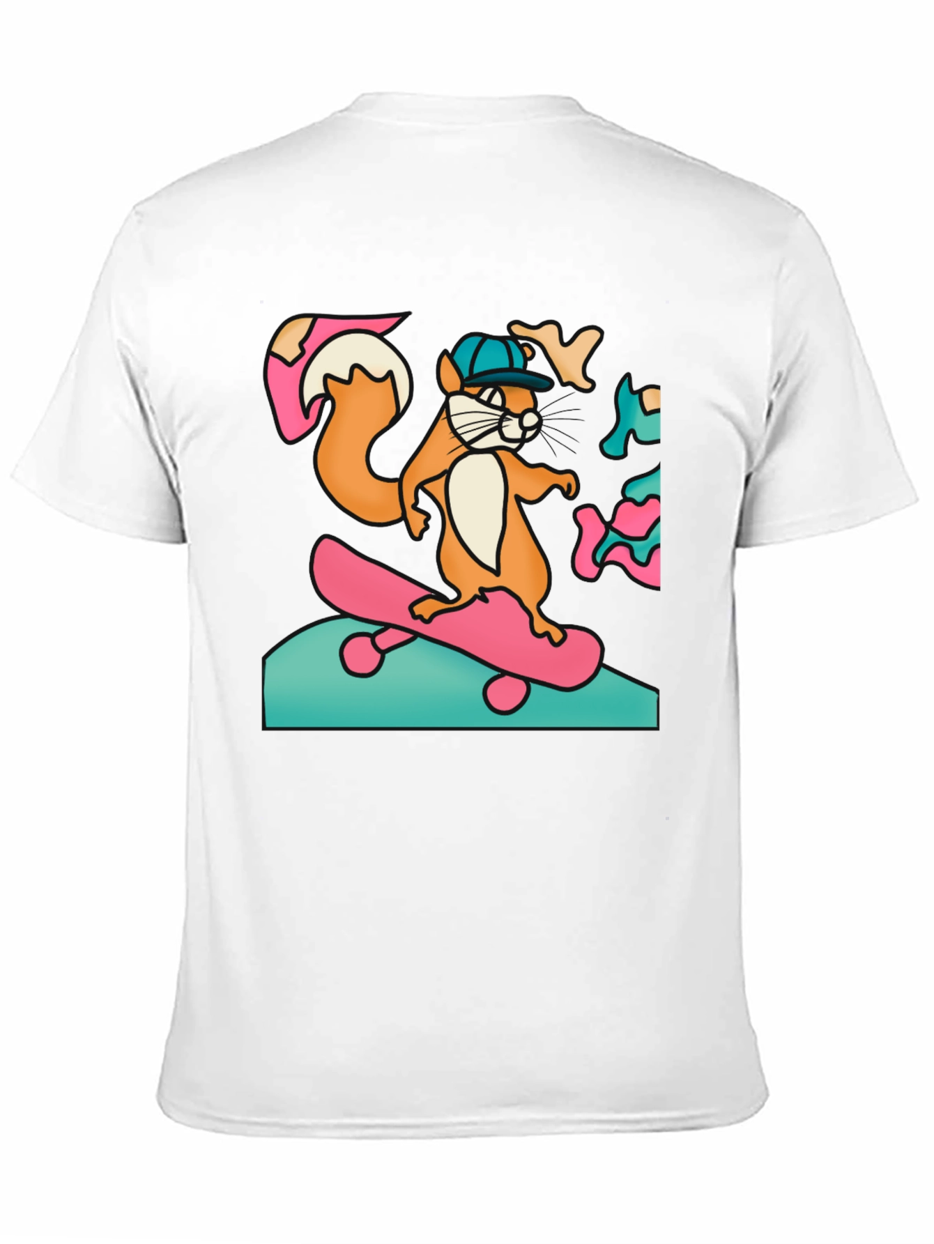 Skateboarding Squirrel Graphic Tee