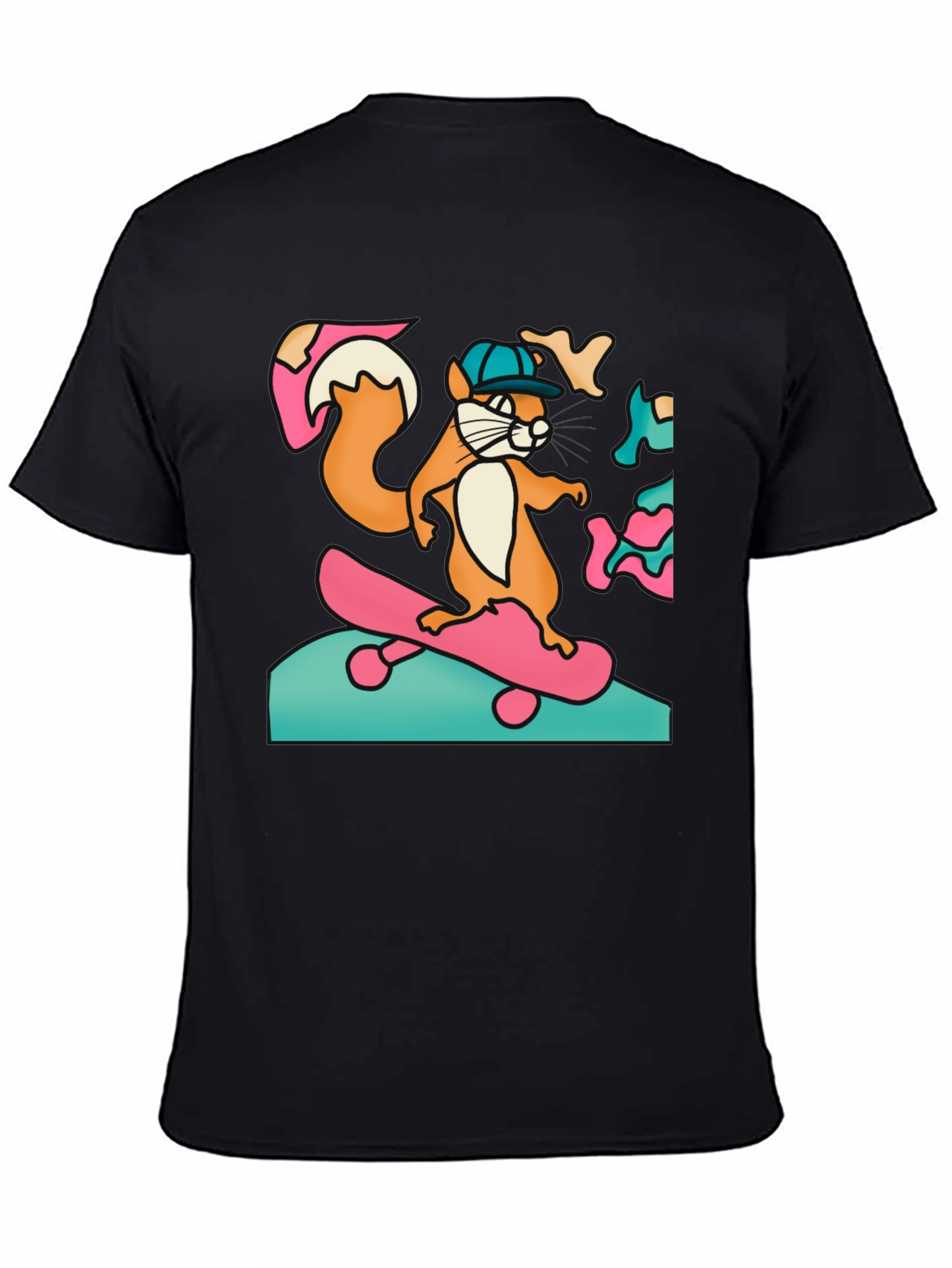 Skateboarding Squirrel Graphic Tee