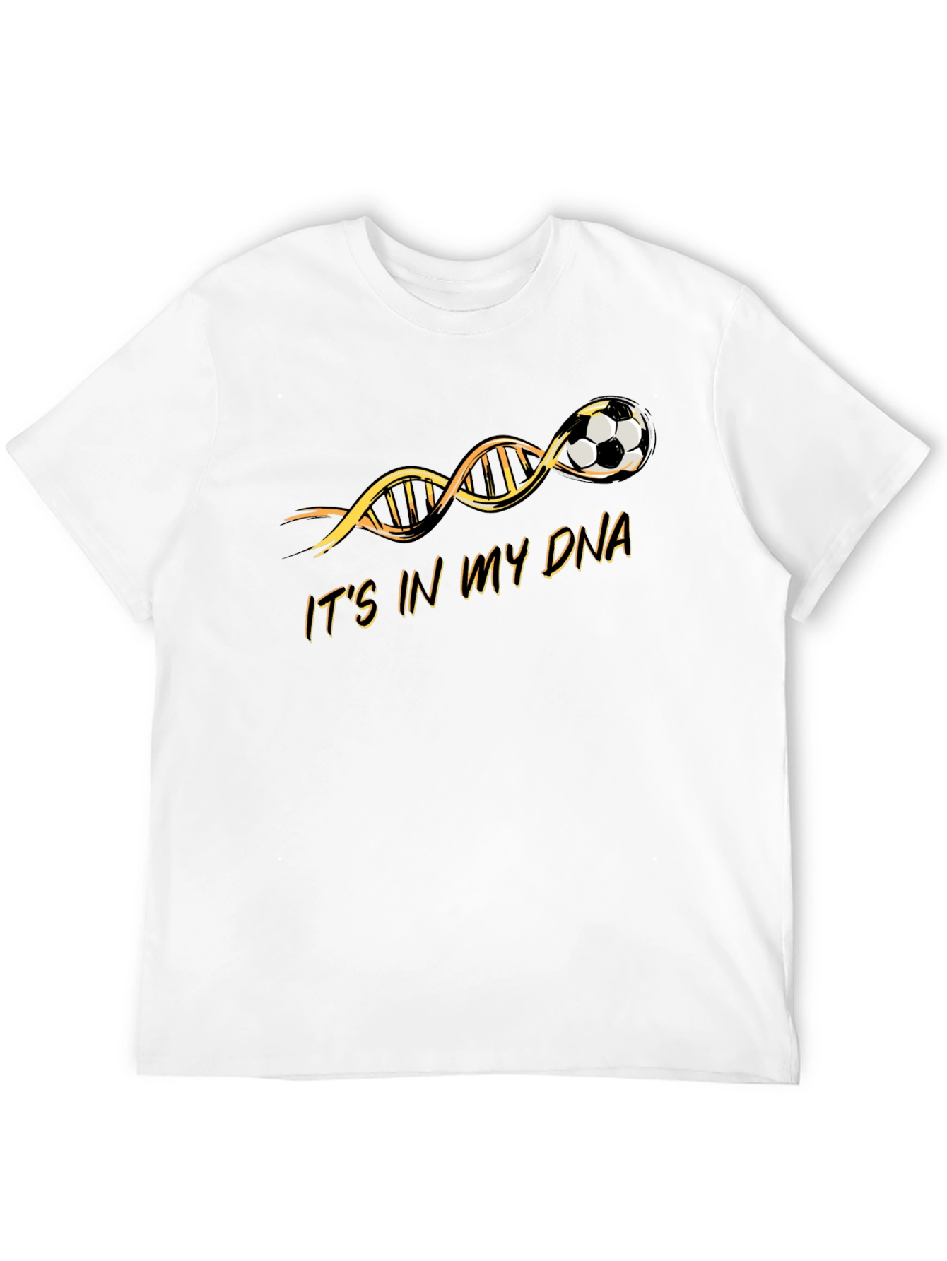 Soccer in My DNA Black Graphic T-Shirt
