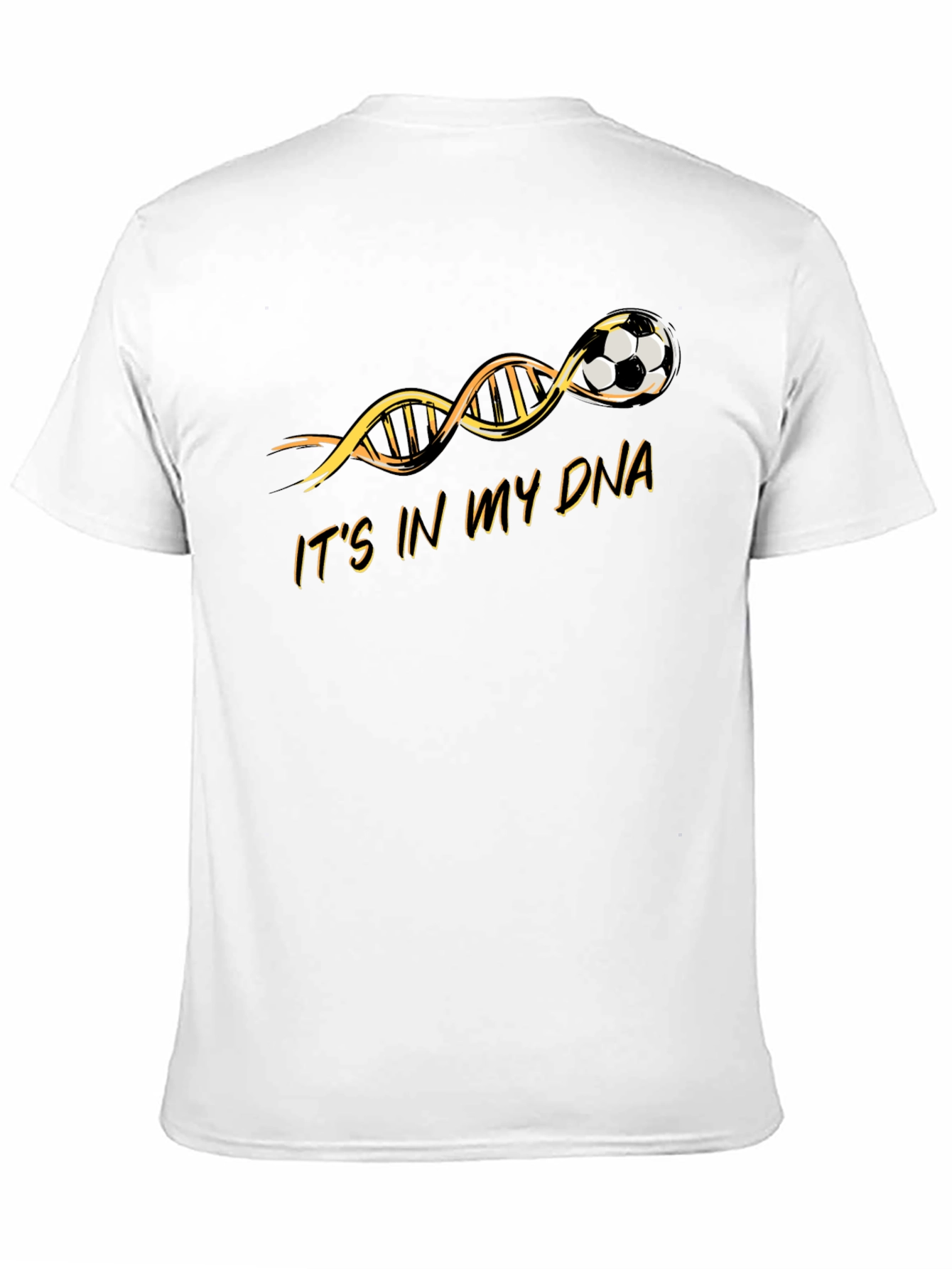 Soccer in My DNA Black Graphic T-Shirt