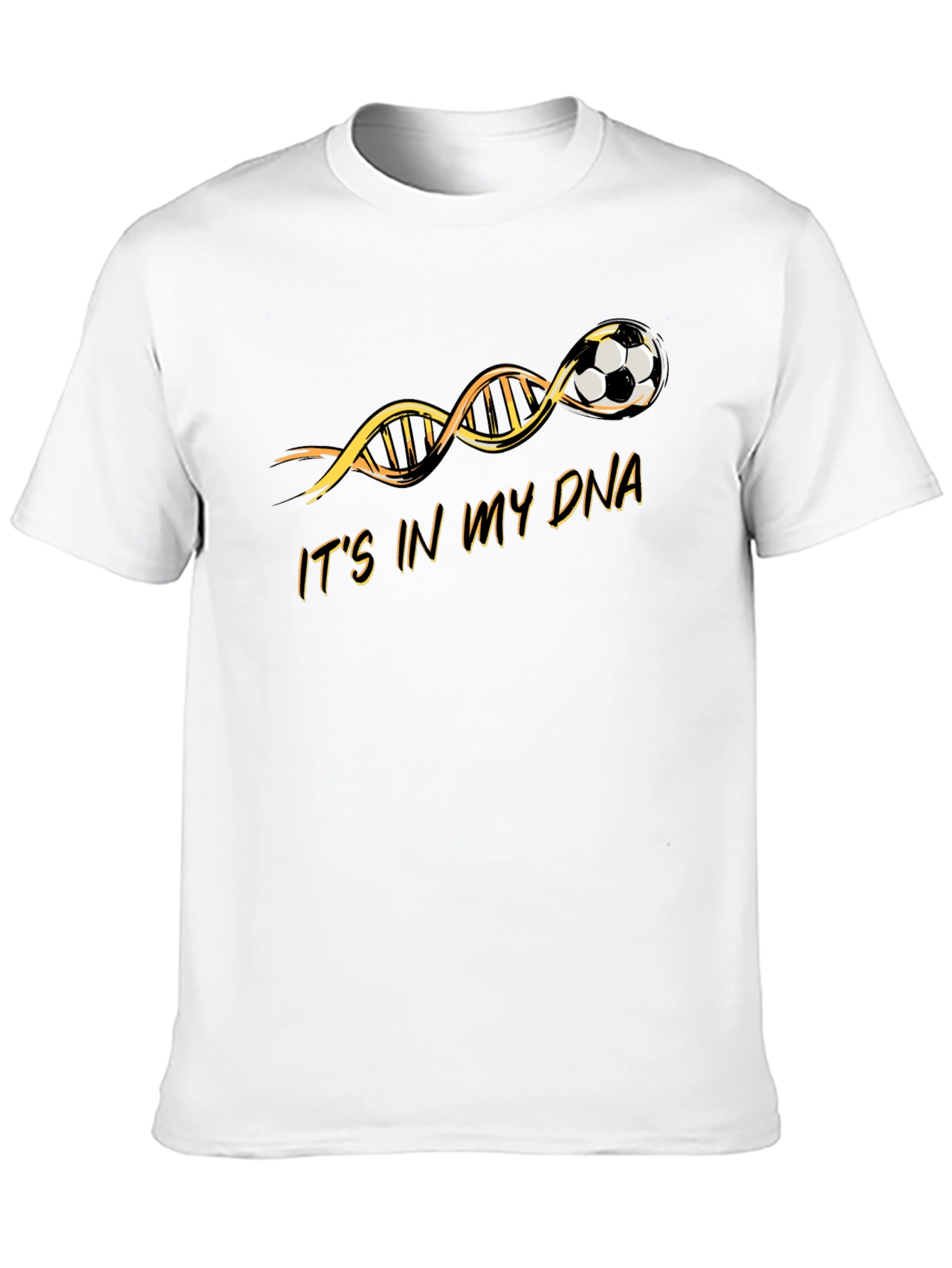 Soccer in My DNA Black Graphic T-Shirt