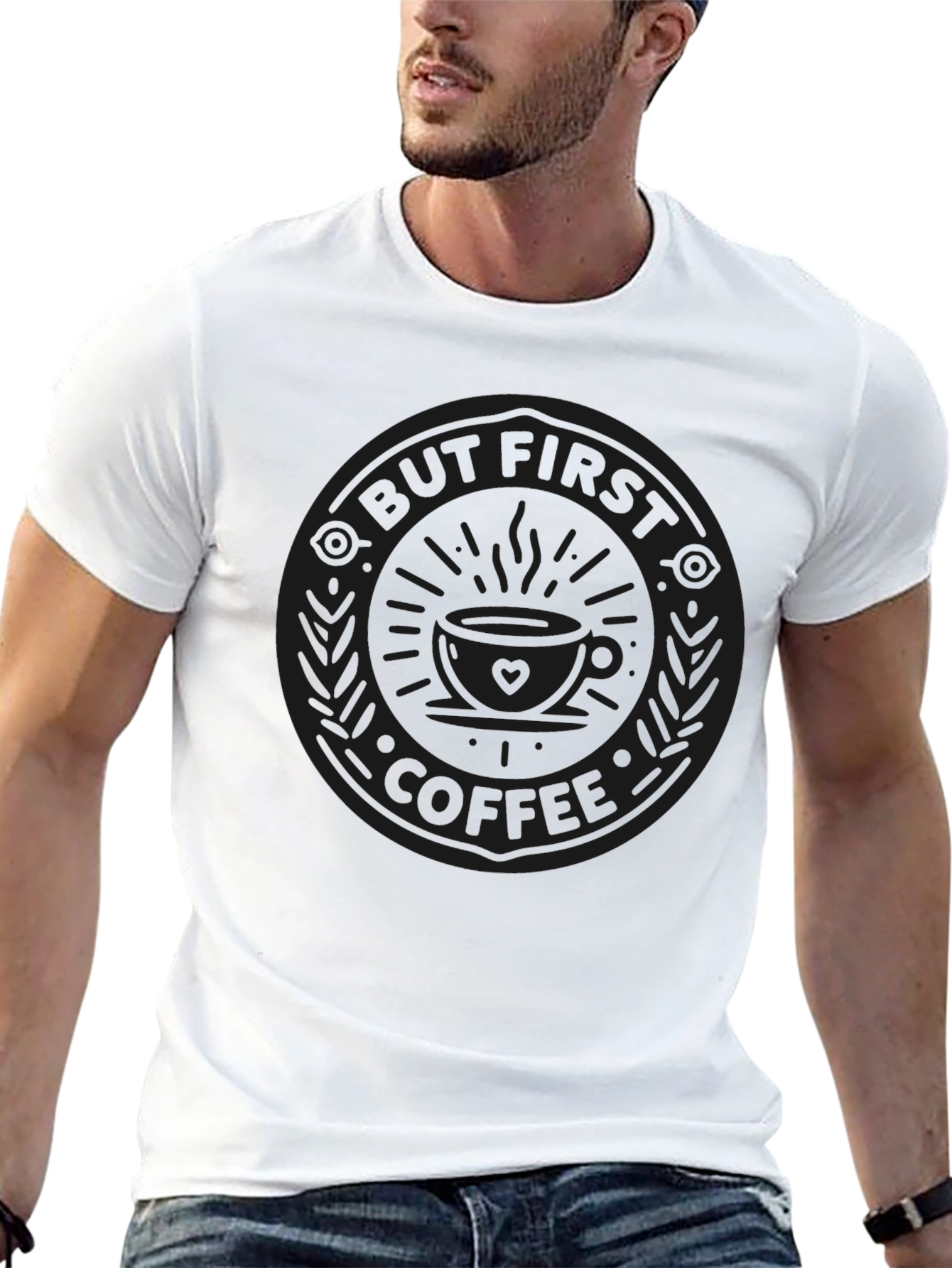 But First Coffee T-Shirt - Black Graphic Tee