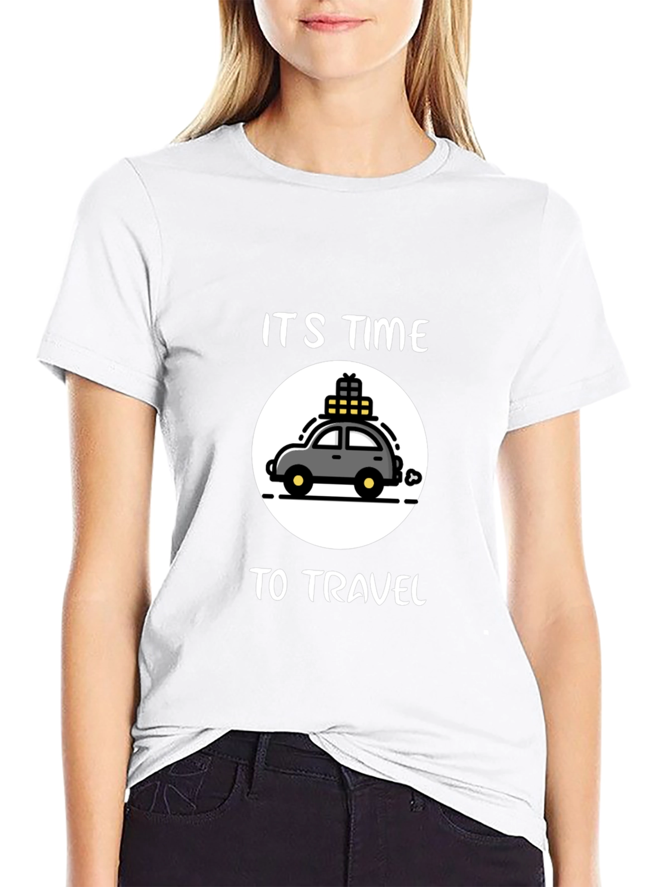 Travel Time Graphic Tee - Black Unisex T-Shirt