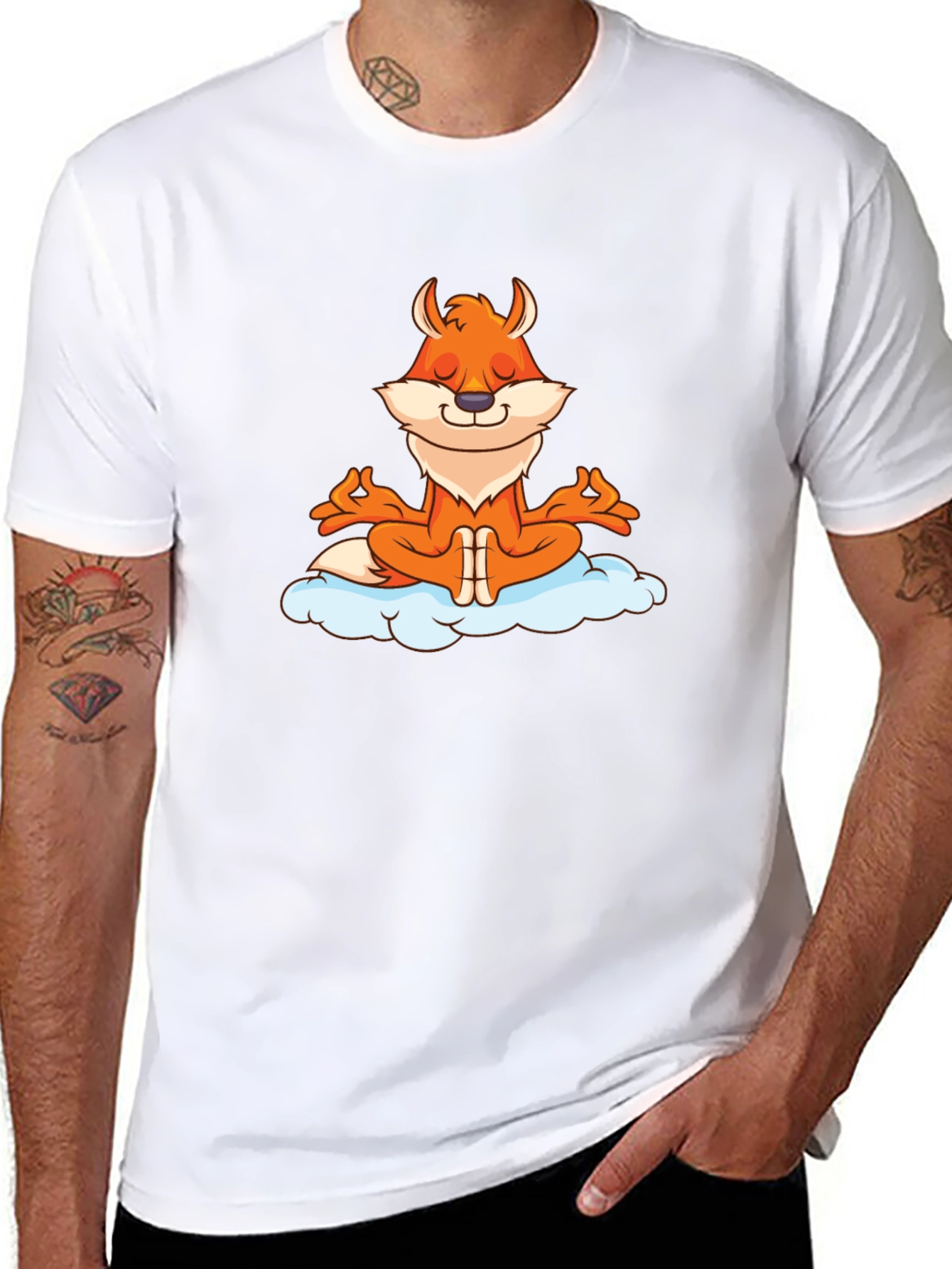 Meditating Fox Graphic Tee