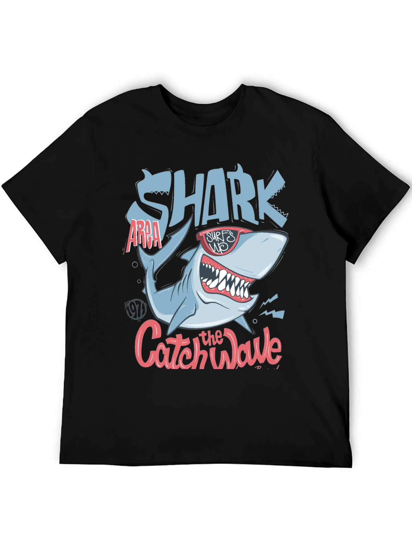 Shark Catch the Wave Graphic Tee - Surfs Up!
