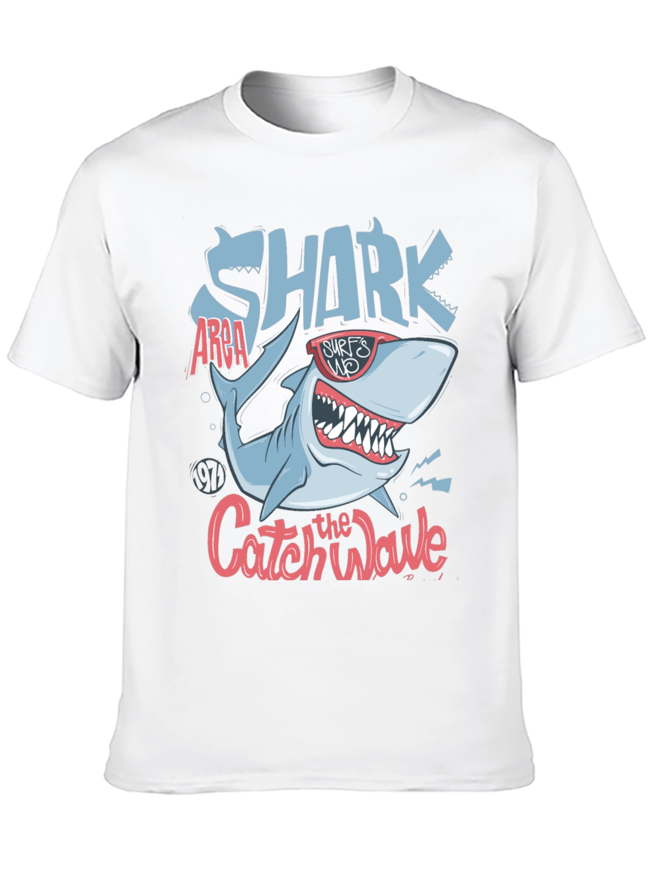 Shark Catch the Wave Graphic Tee - Surfs Up!