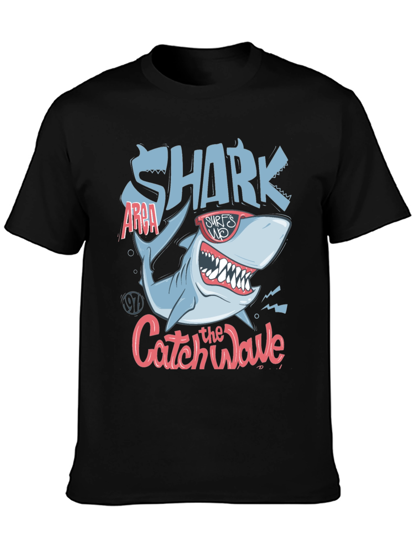 Shark Catch the Wave Graphic Tee - Surfs Up!